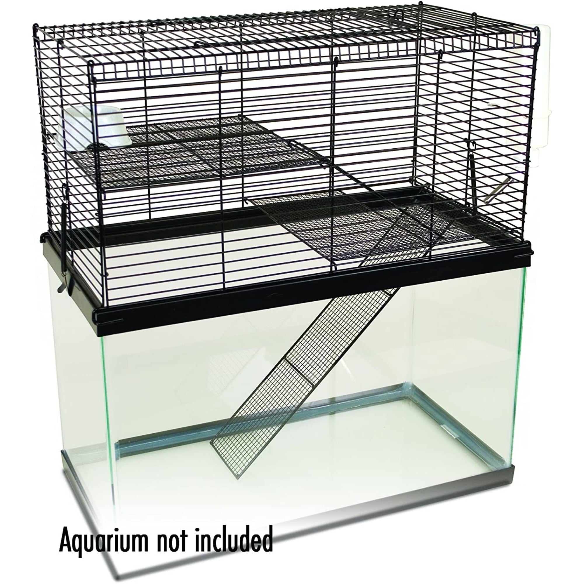 Ware Chew Proof Small Animal High Rise – 3-Level Tank Topper Cage for Small Pets – Fits 10-Gallon Aquariums (Not Included)