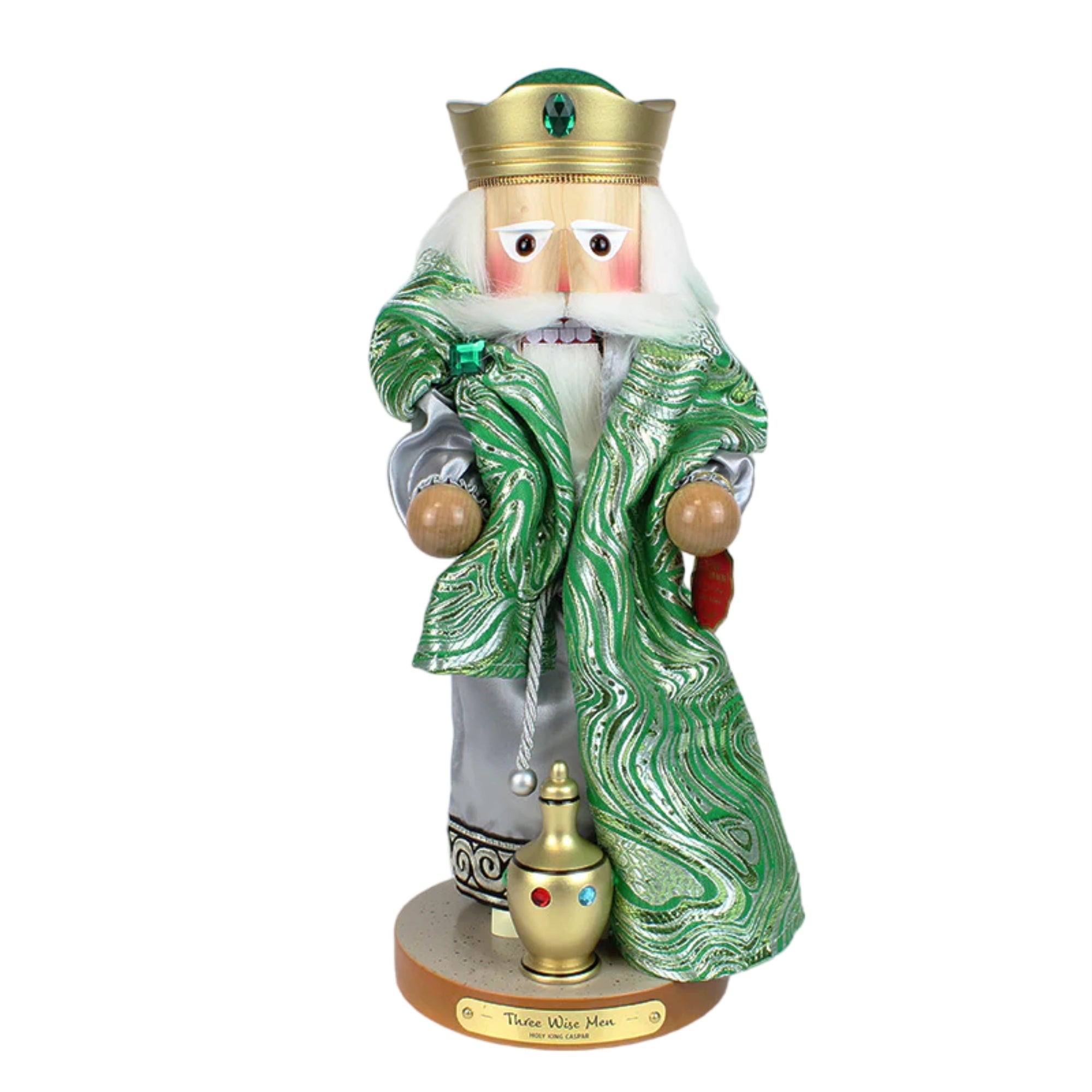 Steinbach Wooden Big Nutcracker, German Christmas Decoration, Three Wise Men Caspar, 15"