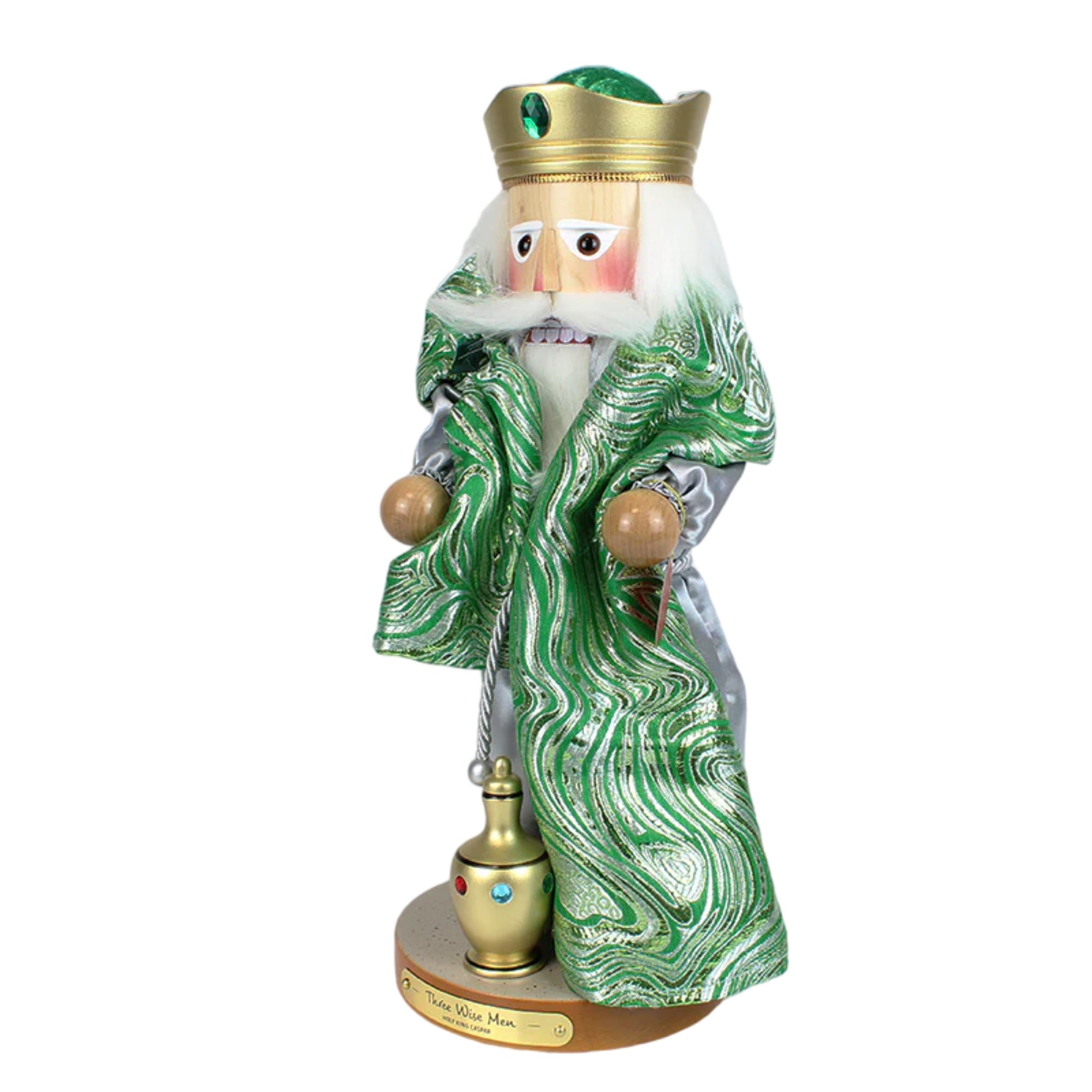 Steinbach Wooden Big Nutcracker, German Christmas Decoration, Three Wise Men Caspar, 15"