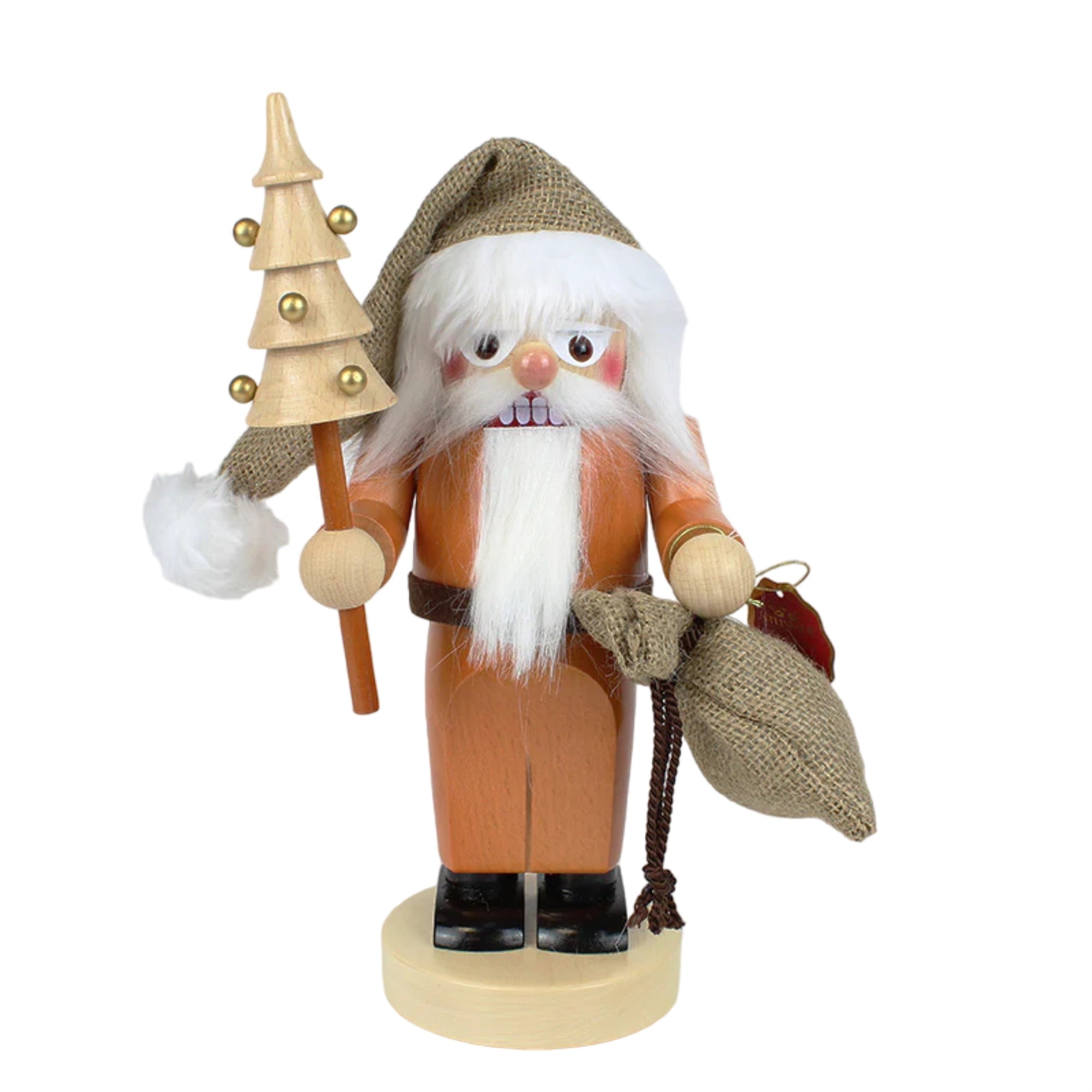 Steinbach Wooden Big Nutcracker, German Christmas Decoration, Santa Claus Natural, 10.5"