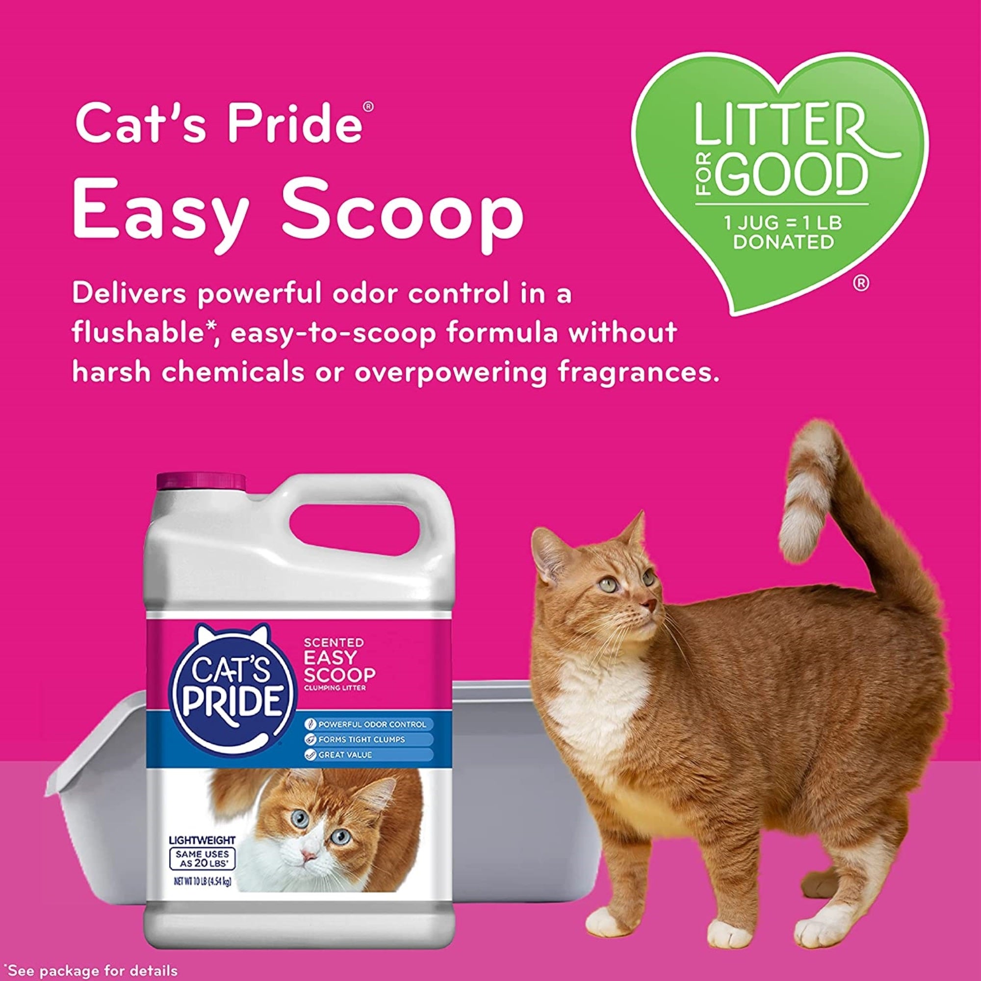 Cat's Pride Lightweight Clumping Easy Scoop Cat Litter, 10 Pounds