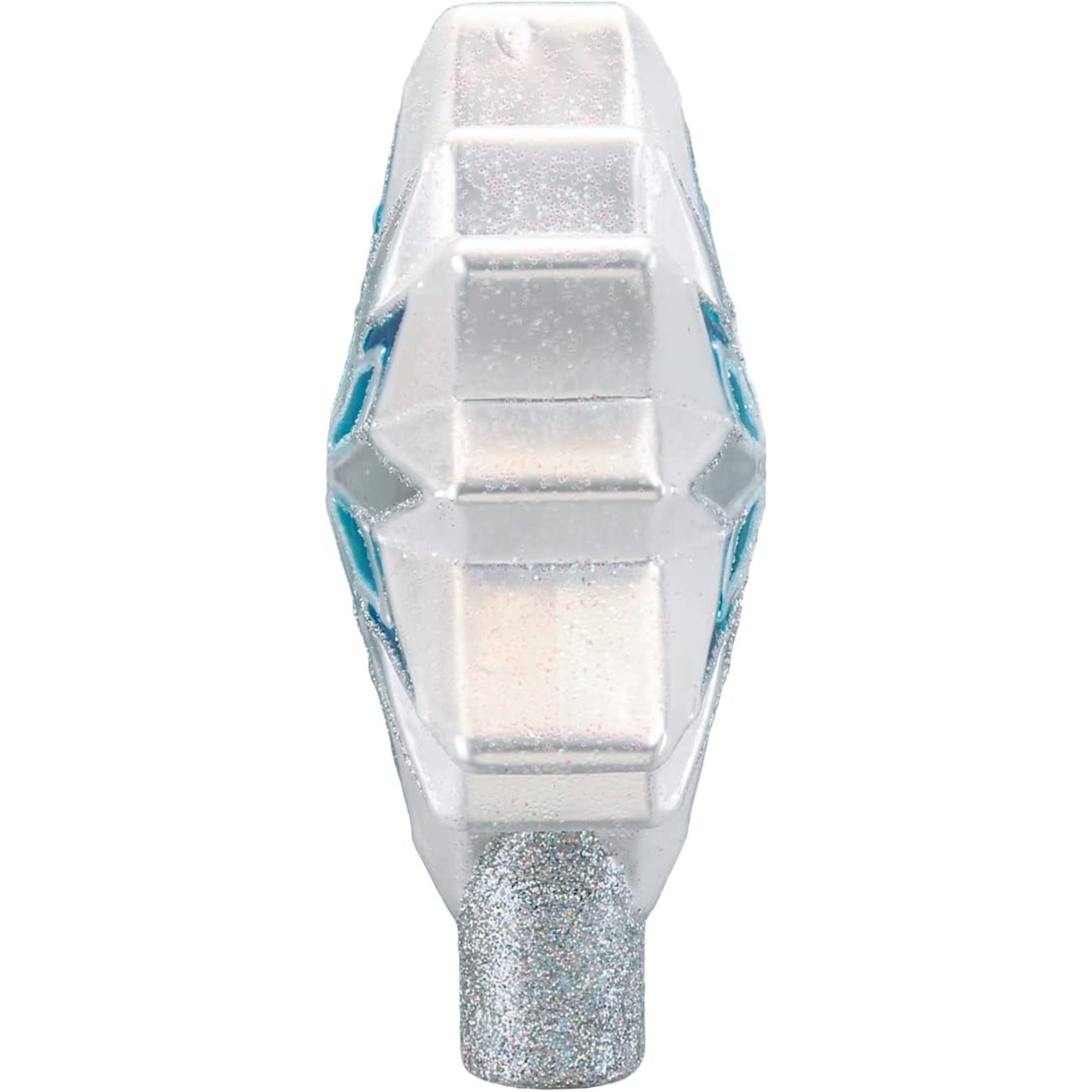 Old World Christmas Glass Blown Snowflake Tree Topper Blue, 7"