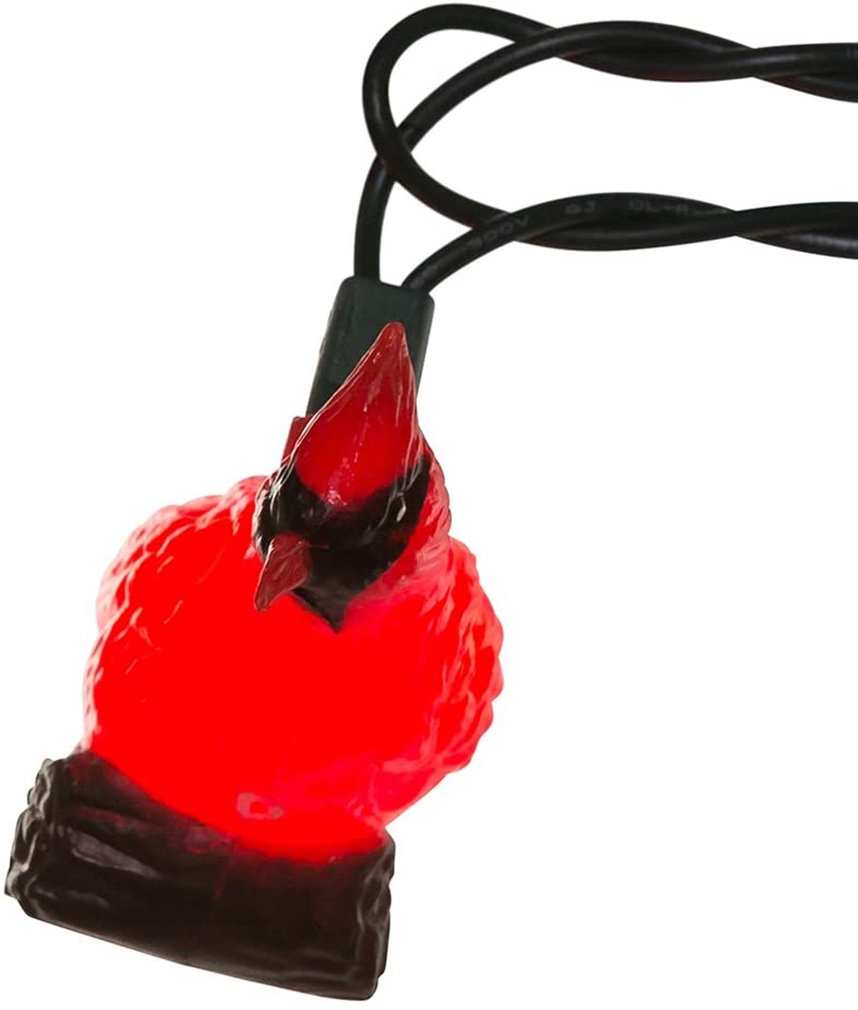 Kurt Adler Indoor/Outdoor Novelty Light Set, 10 UL Listed Incandescent Lights, Red Cardinals, 11.5ft