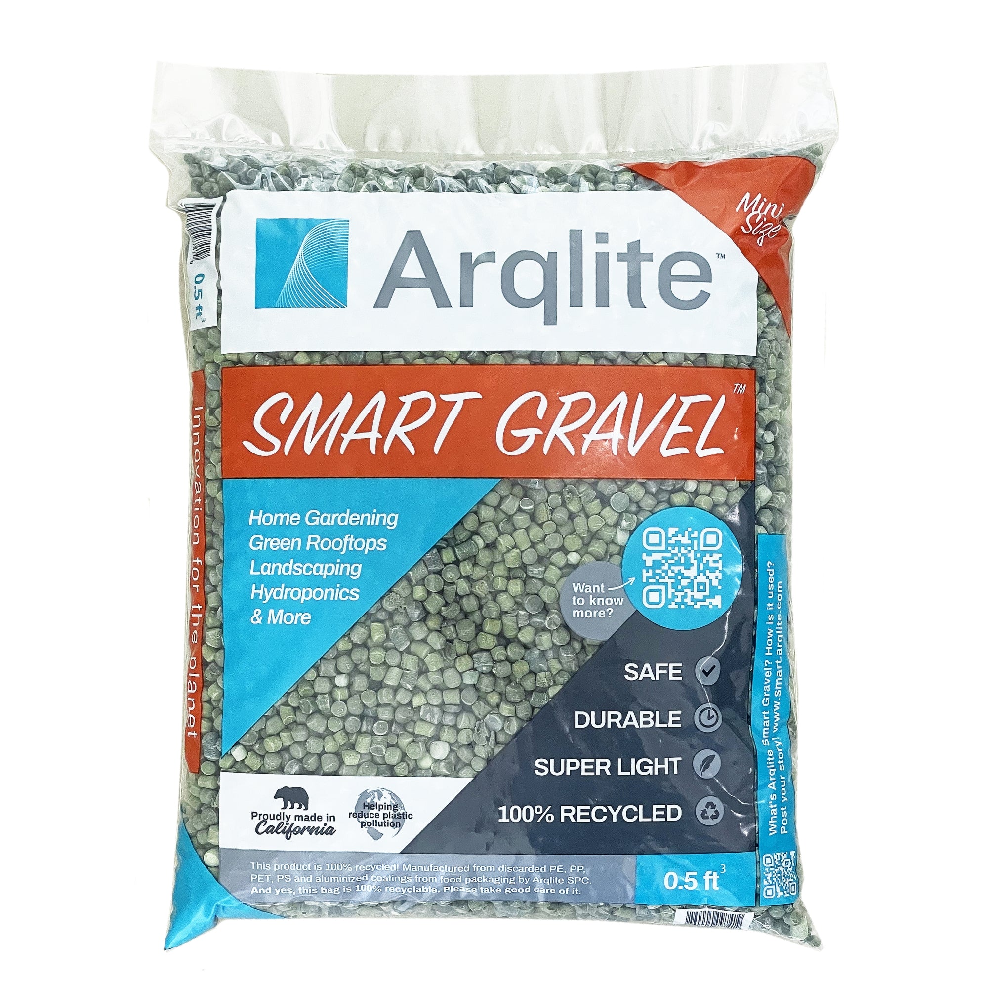 ARQLITE Smart Gravel Hydroponic Growth Media - Dust-Free, Reusable Substrate for Hydroponics & Aeroponics