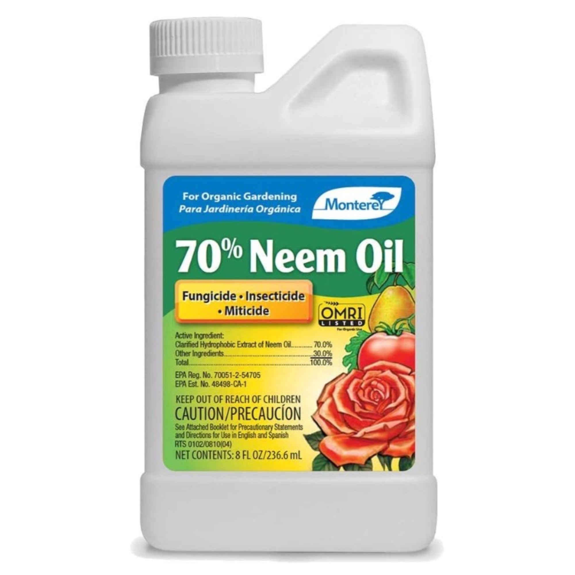 Monterey 70% Neem Oil Fungicide, Insecticide & Miticide