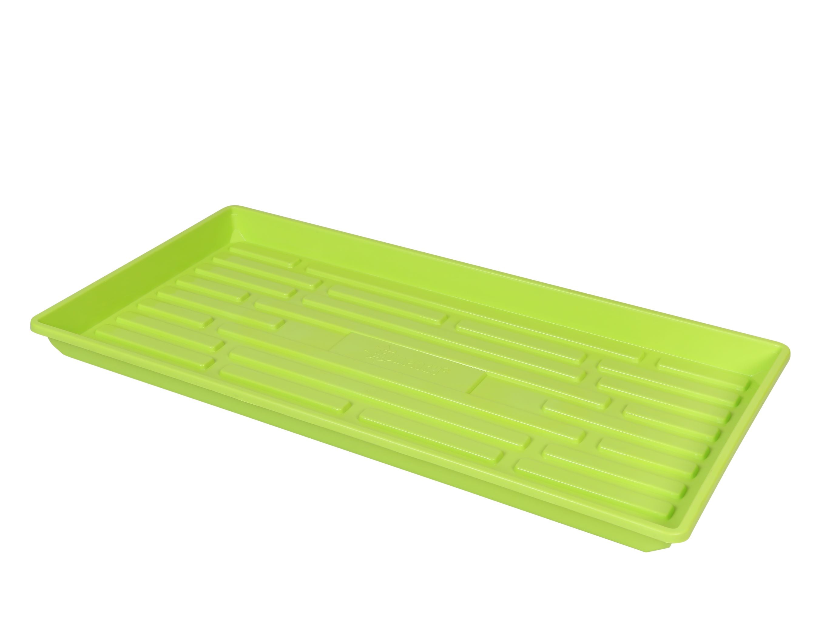 SUNPACK 10” x 20” Indoor Gardening Shallow Plastic Seeding Tray for Greenhouses, 1"