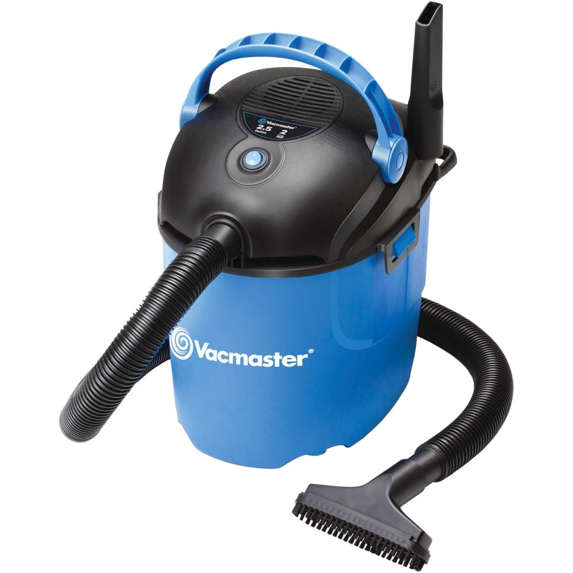 Vacmaster 2.5-Gallon Shop Vacuum – Wet/Dry, 2 HP Motor, Blower, Compact Utility Vac