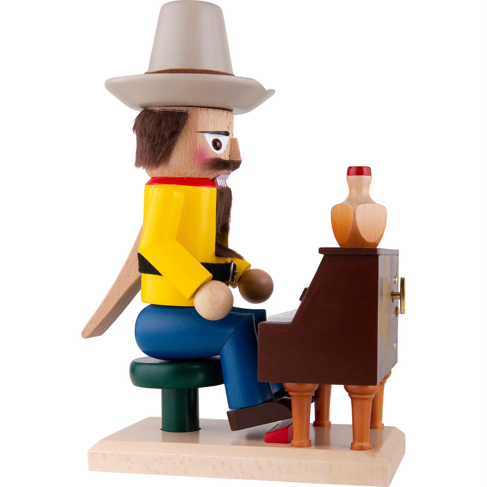 Steinbach Wooden Chubby Nutcracker Collection, Musical Texan, 12"