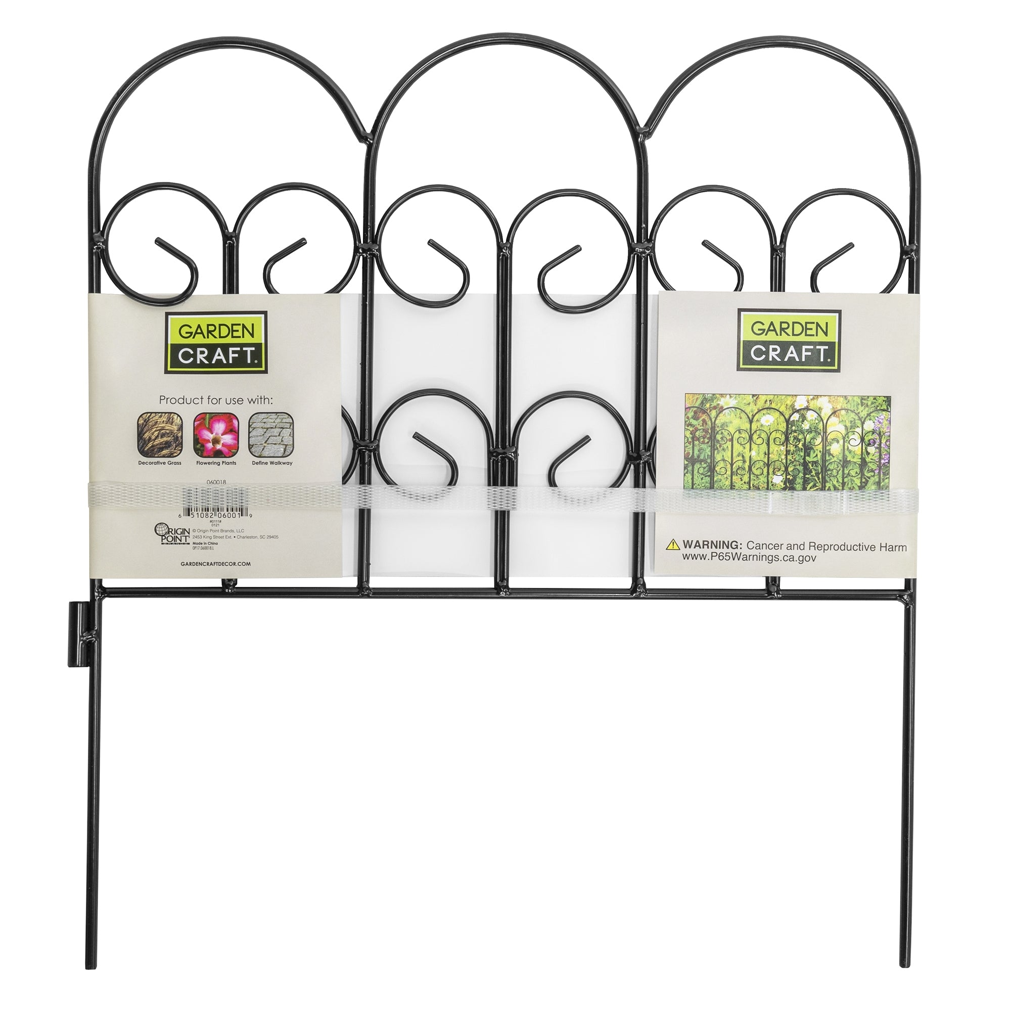 Origin Point Garden Craft Decorative Landscape Fence, Jasmine Classic 18" x 16"