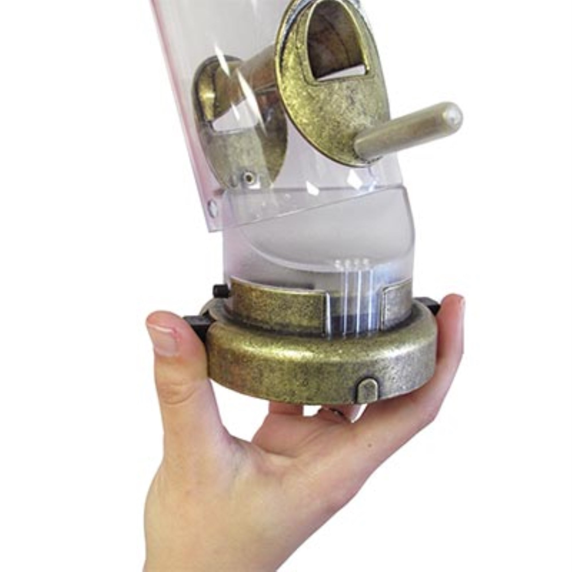 Cole’s Nifty Niger Wild Bird Feeder — Polycarbonate Tube with 8 Ports — Quick‑Clean Base