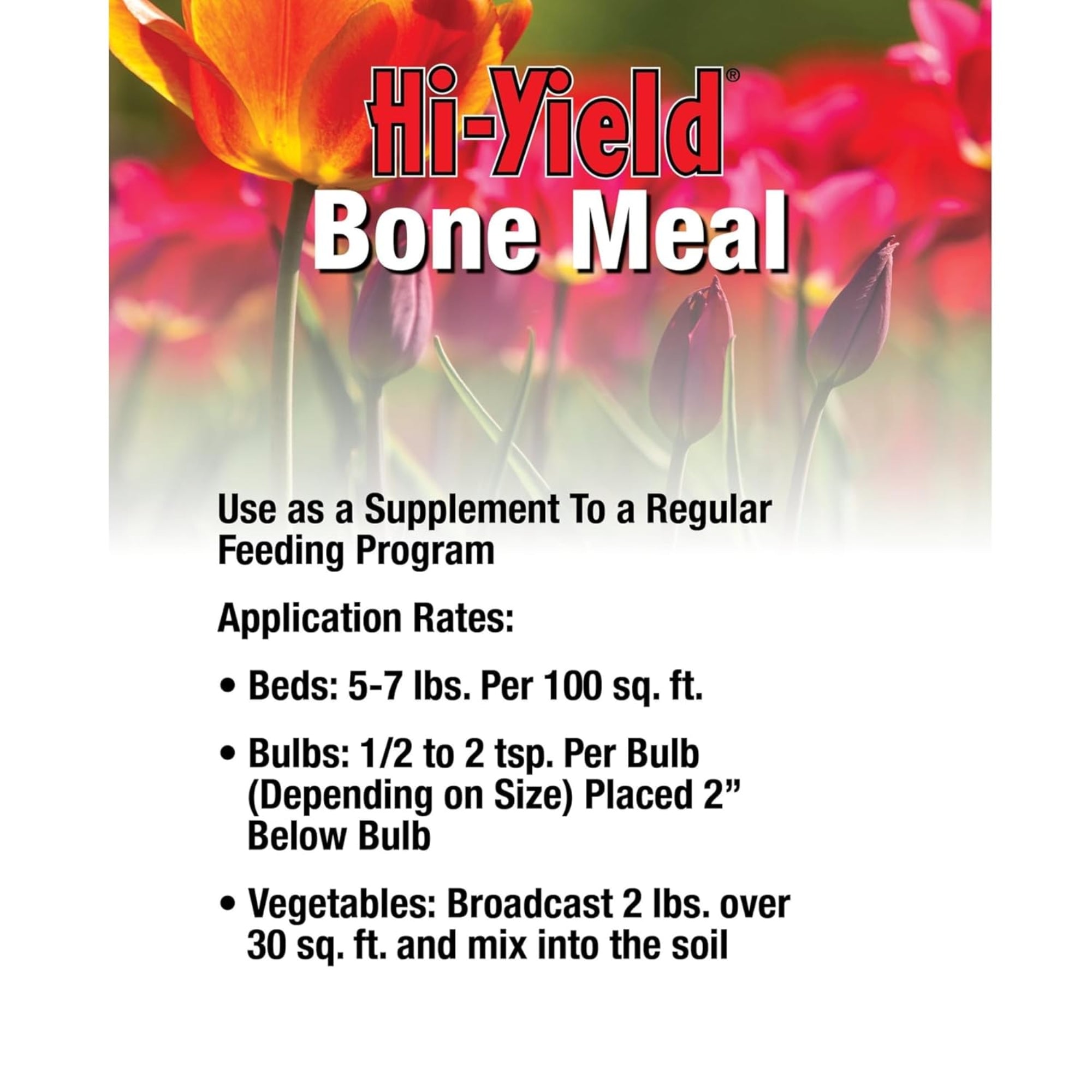 Hi-Yield Bone Meal 0-10-0 Granular Fertilizer for Flowers, Shrubs, Bulbs & More