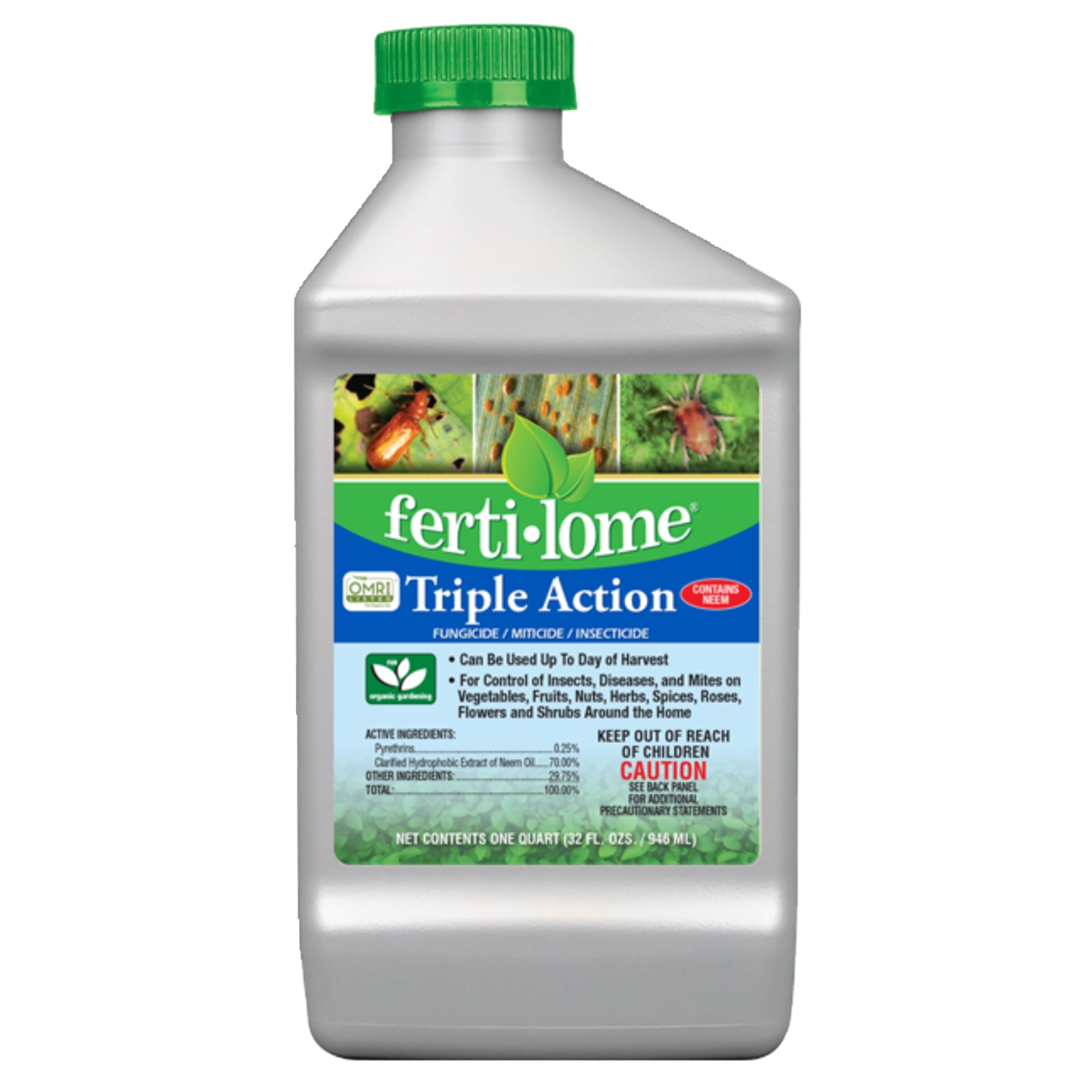 Fertilome Triple Action Fungicide, Miticide & Insecticide, 32 fl oz