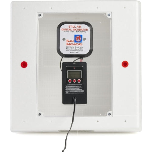 Farm Innovators Heated Digital Still Air Incubator for 4 Dozen Eggs, Deep Tray & 360° View