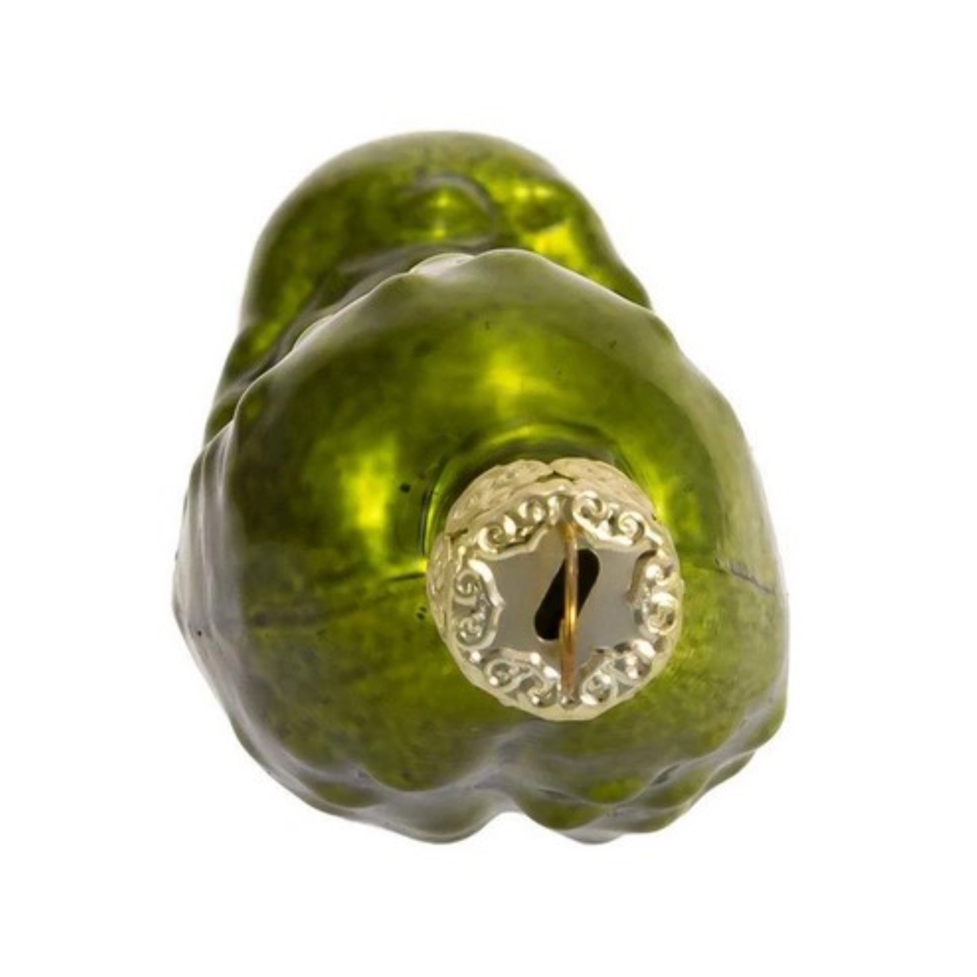 Kurt Adler Glass Ornament for Christmas Tree, Green Pickle
