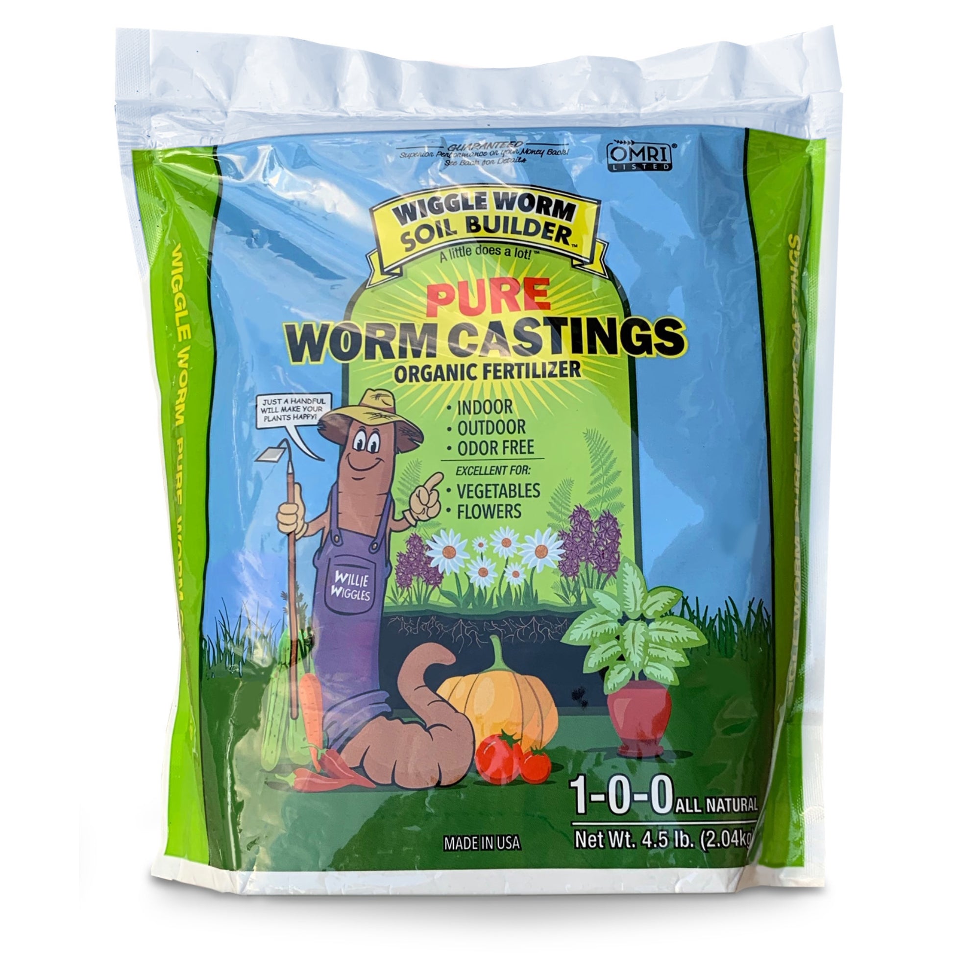 WIGGLE WORM Earthworm Castings Organic Fertilizer
