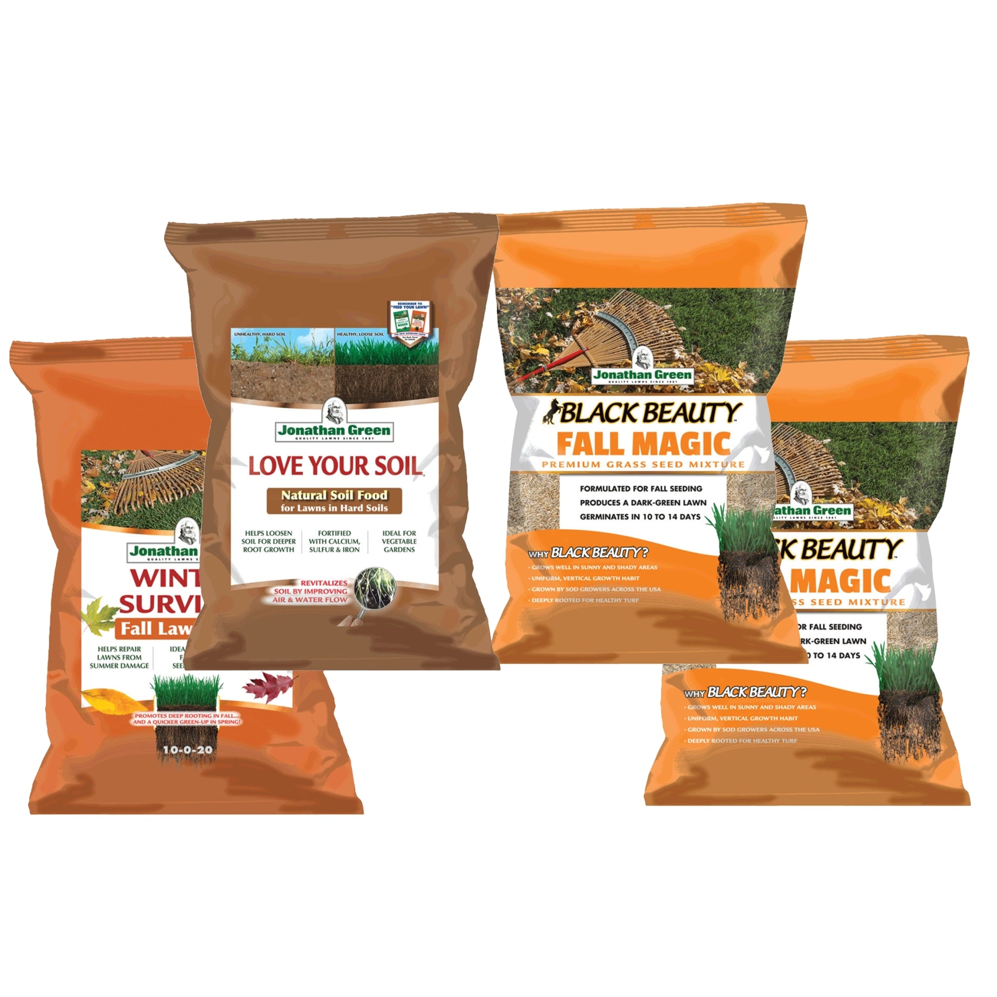 Jonathan Green 4-in-1 Fall Lawn Care Bundle, Covers up to 5,000 sq ft