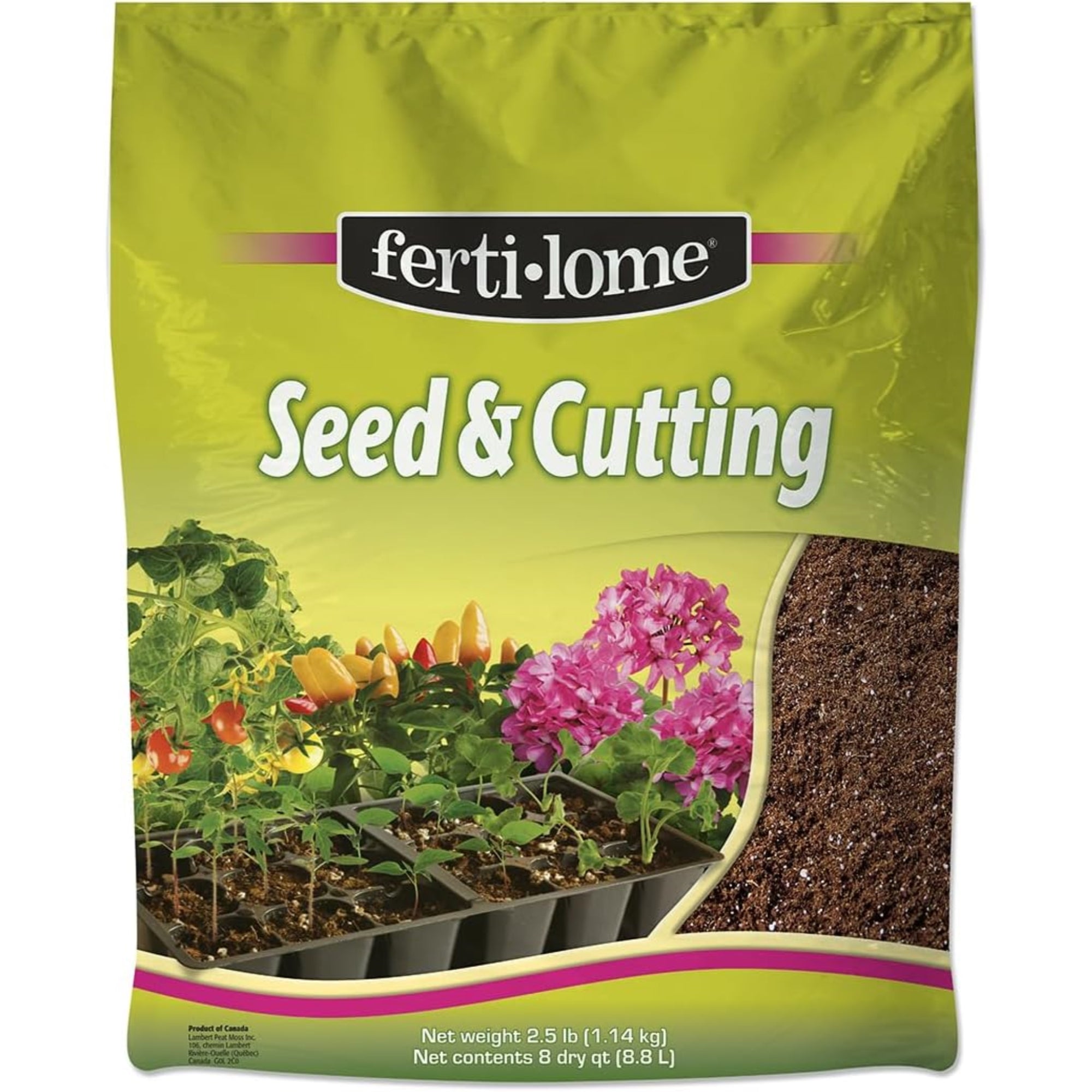Fertilome Seed & Cutting Soil Mix — Ready‑to‑Use Plant Germination Soil — 8 qt