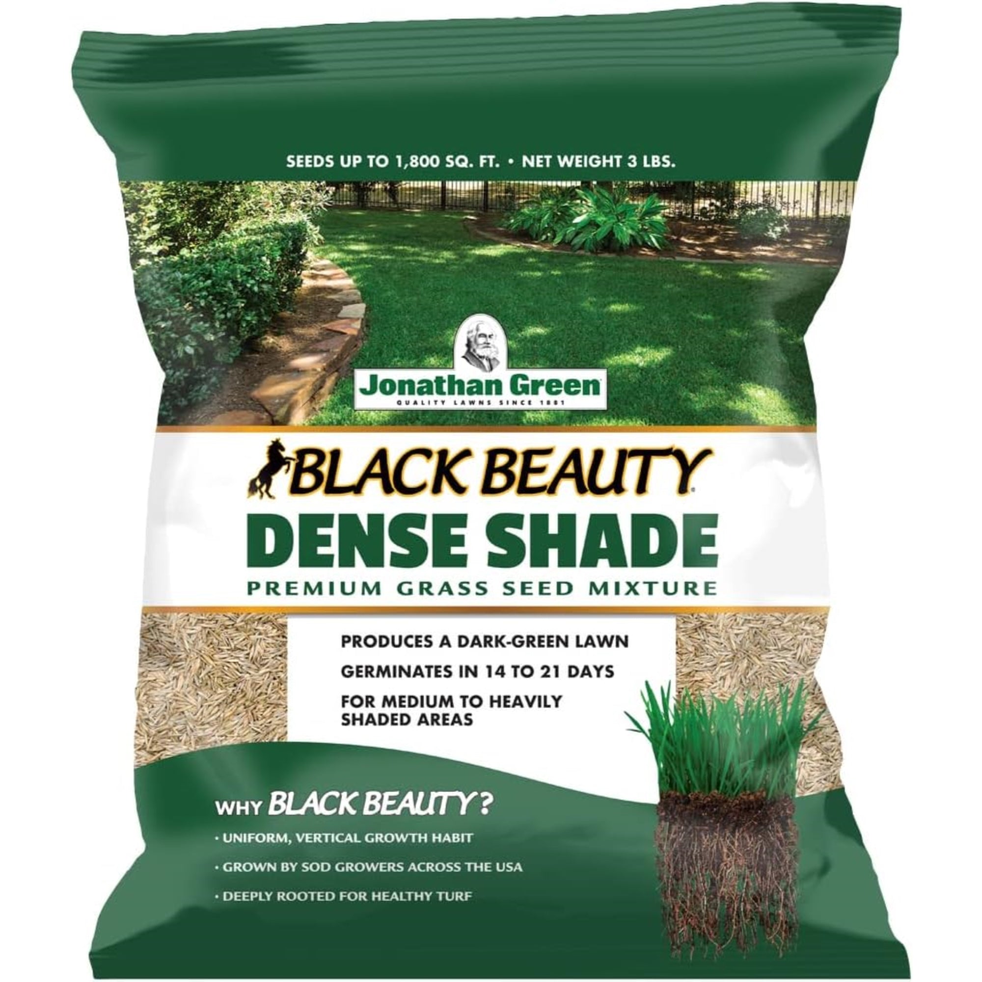 Jonathan Green Black Beauty Dense Shade Grass Seed Mix