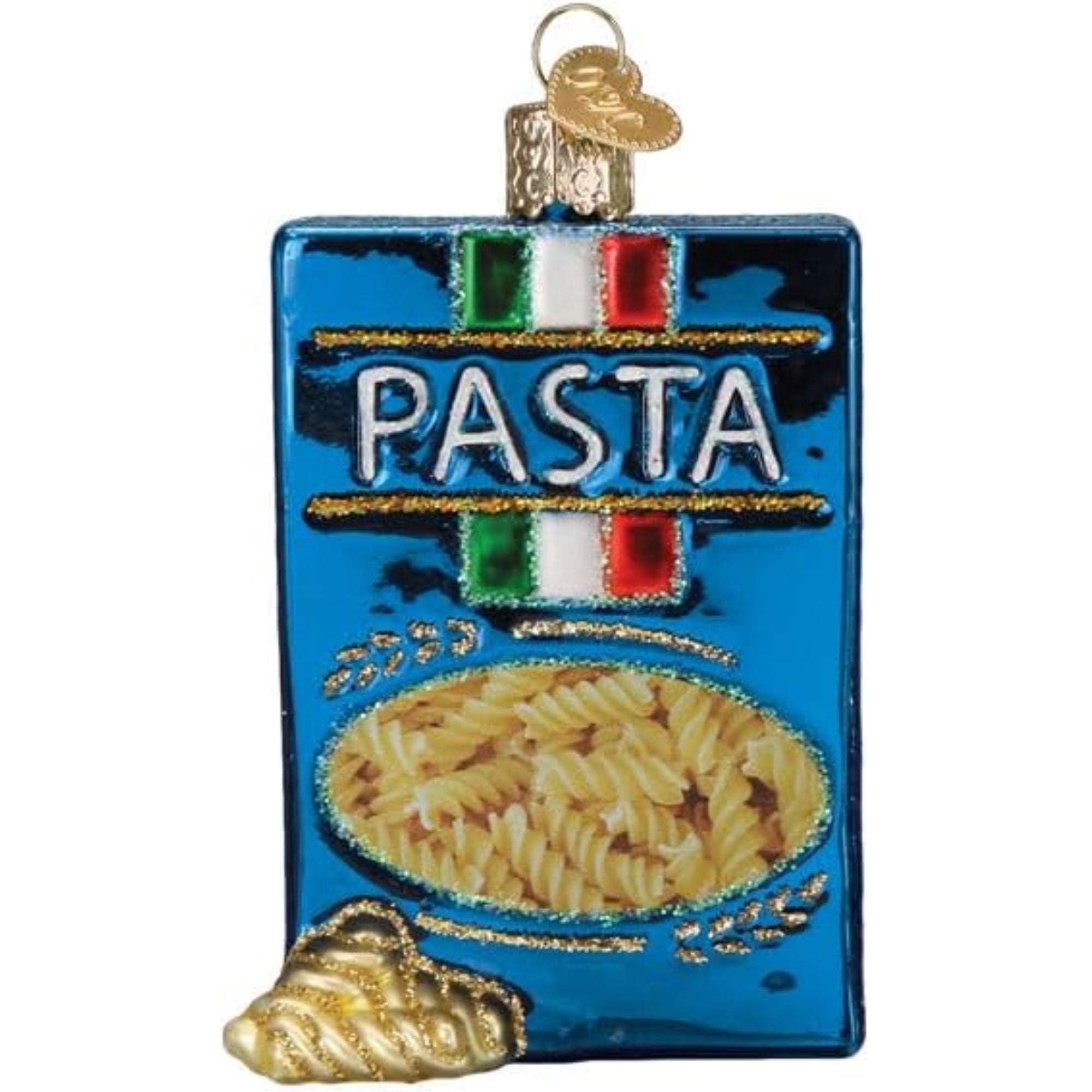 Old World Christmas Blown Glass Ornament for Christmas Tree, Box Of Pasta (with OWC Gift Box)