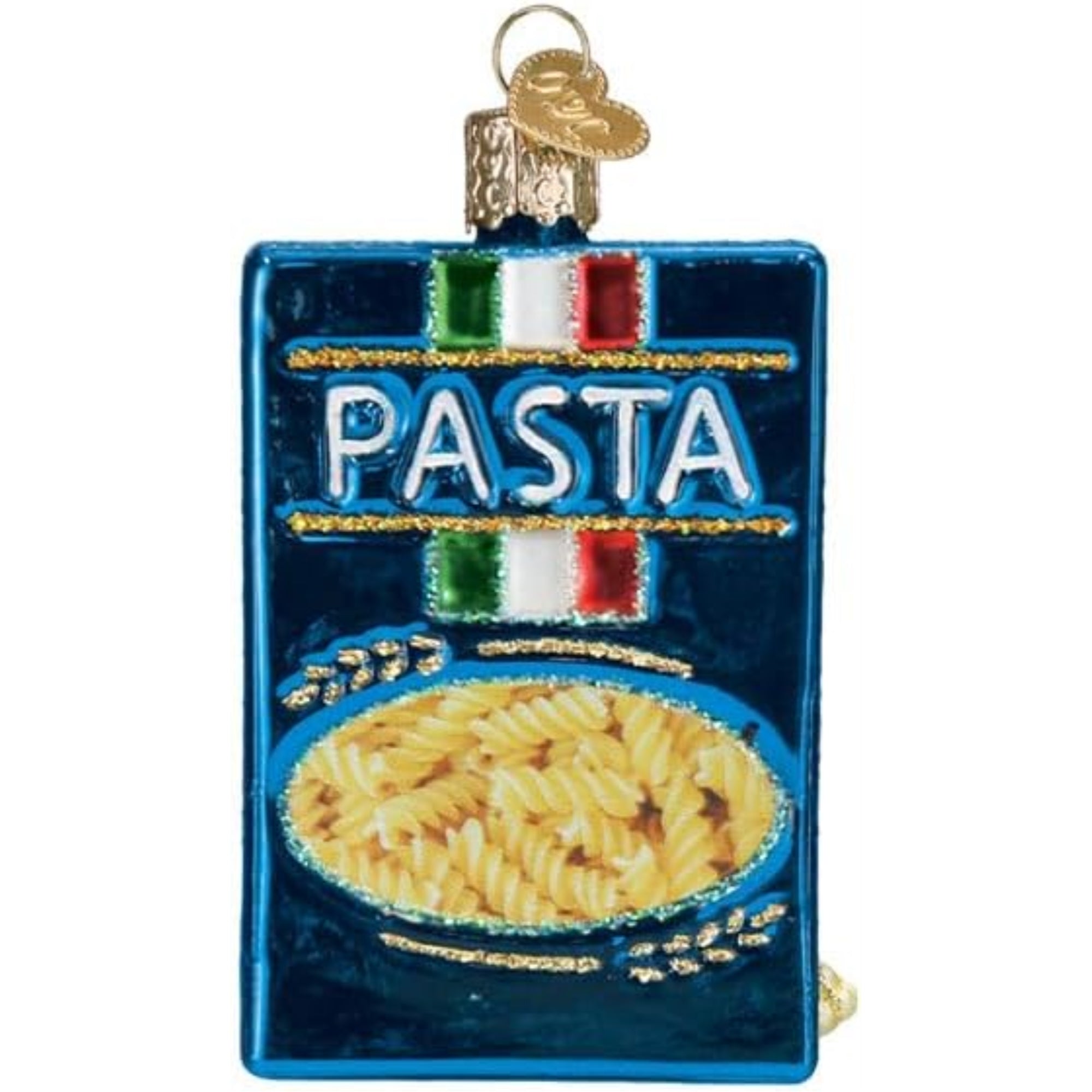Old World Christmas Blown Glass Ornament for Christmas Tree, Box Of Pasta (with OWC Gift Box)