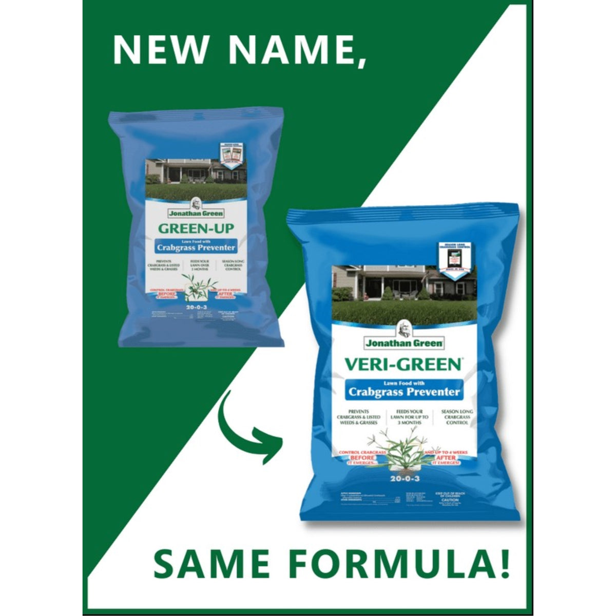 Jonathan Green GREEN-UP Lawn Food with Crabgrass Preventer, 48lb, 15,000 sq ft