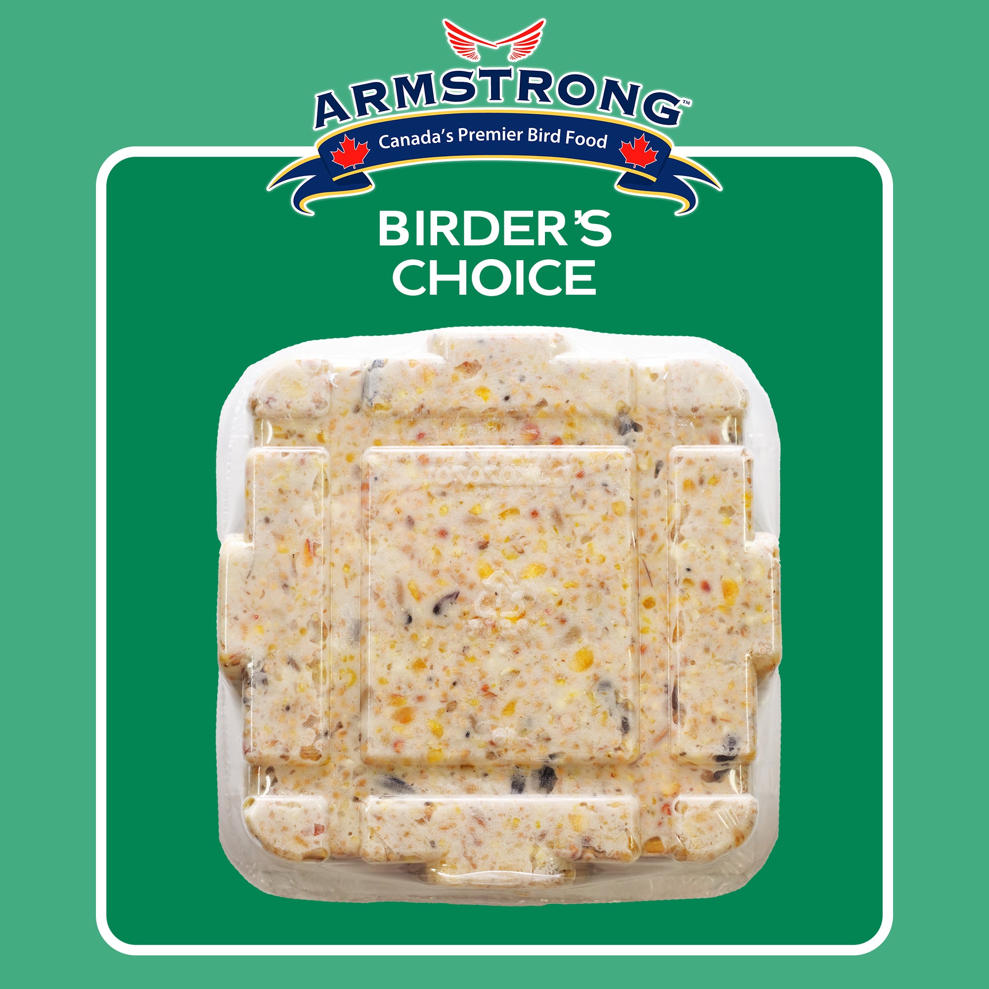 Armstrong Wild Bird Food Birder's Choice Suet Cake, 11.3oz (Pack of 12)