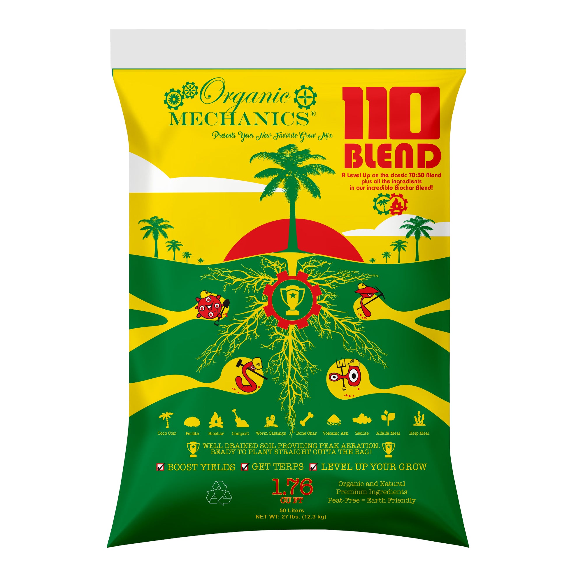 Organic Mechanics 110 Blend Organic Potting Soil, 1.76 cu ft