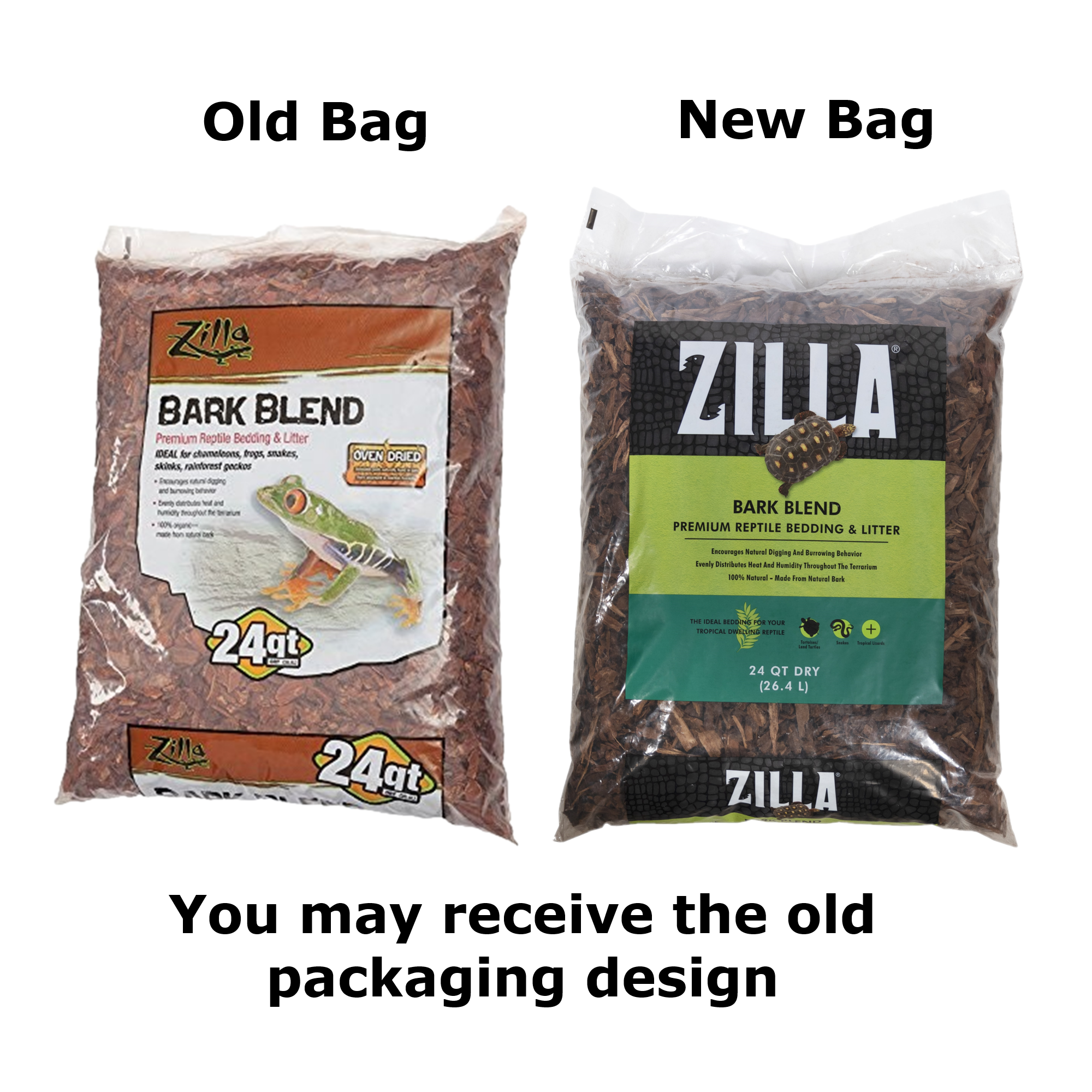 Zilla Bark Blend Premium Oven-Dried Reptile Bedding and Litter, 24qt