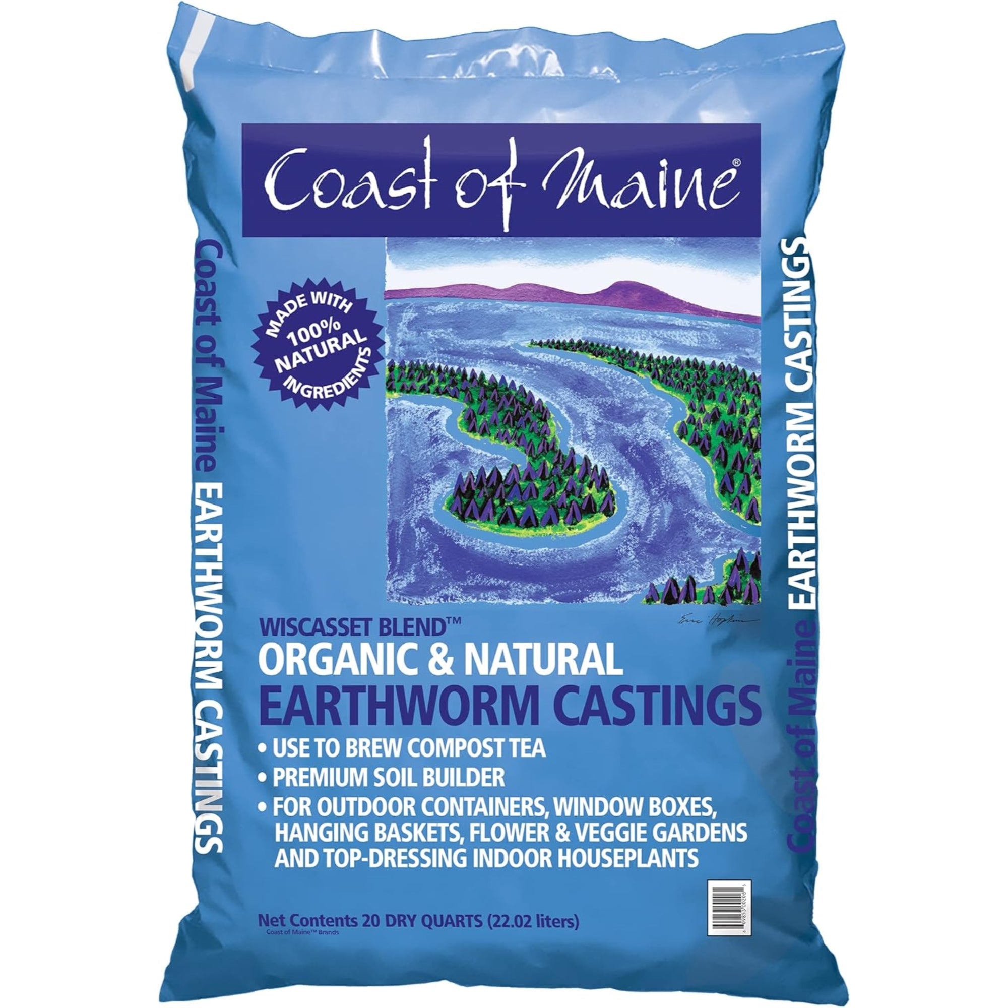 Coast of Maine Wiscasset Blend, Organic & Natural Earthworm Castings