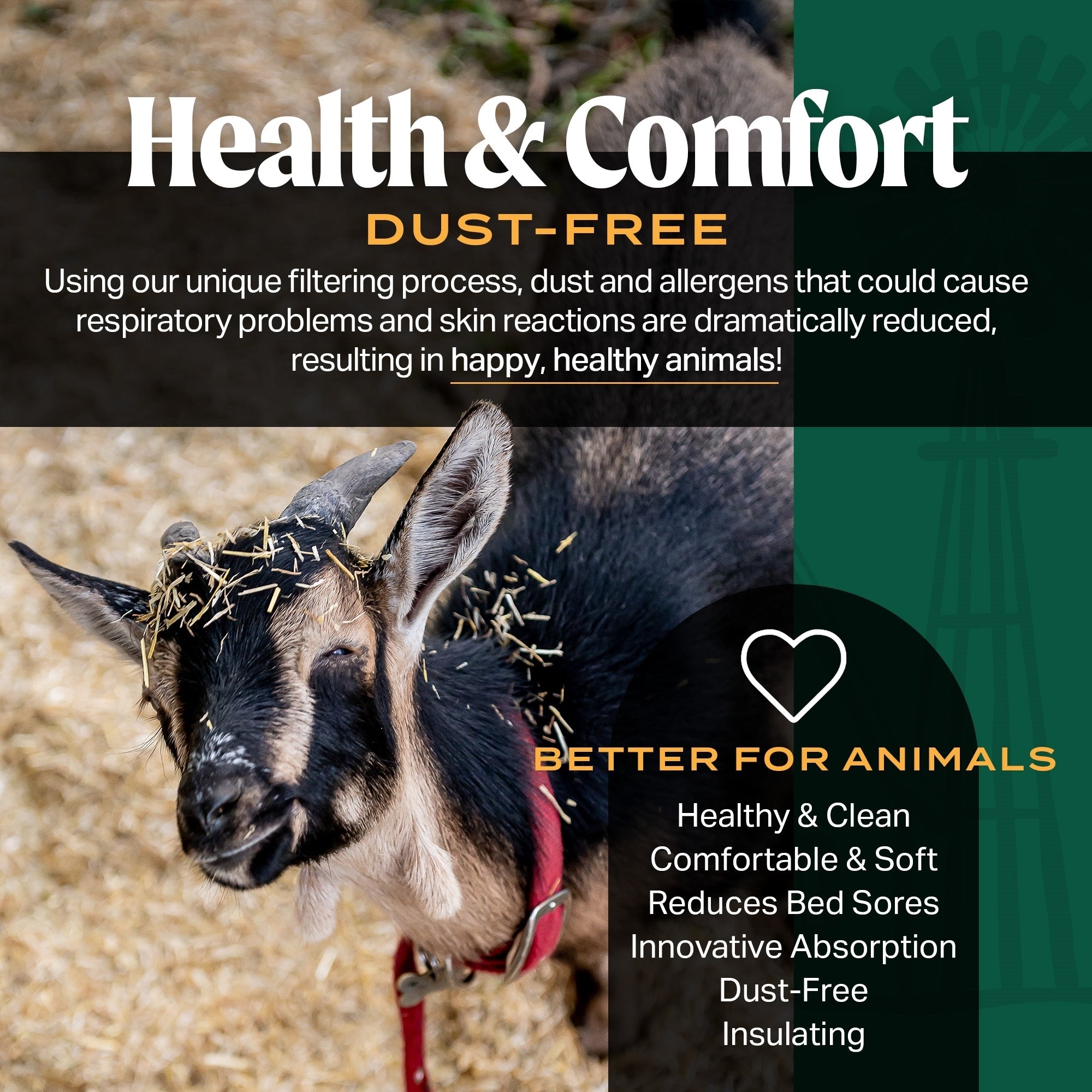 HealthiStraw FarmStraw Coarse Cut – All-Natural, Clean Animal Straw Bedding – 3 cu ft (25lb) Expands up to 10+ cu ft