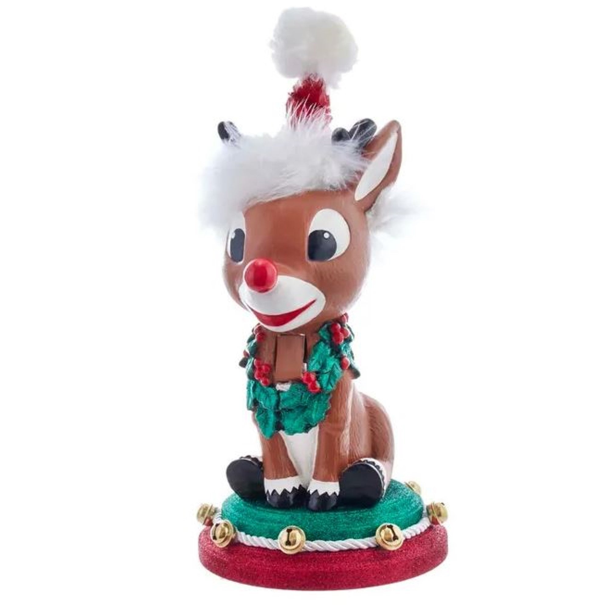 Kurt Adler Hollywood Rudolph the Red Nose Reindeer Nutcracker, 12in