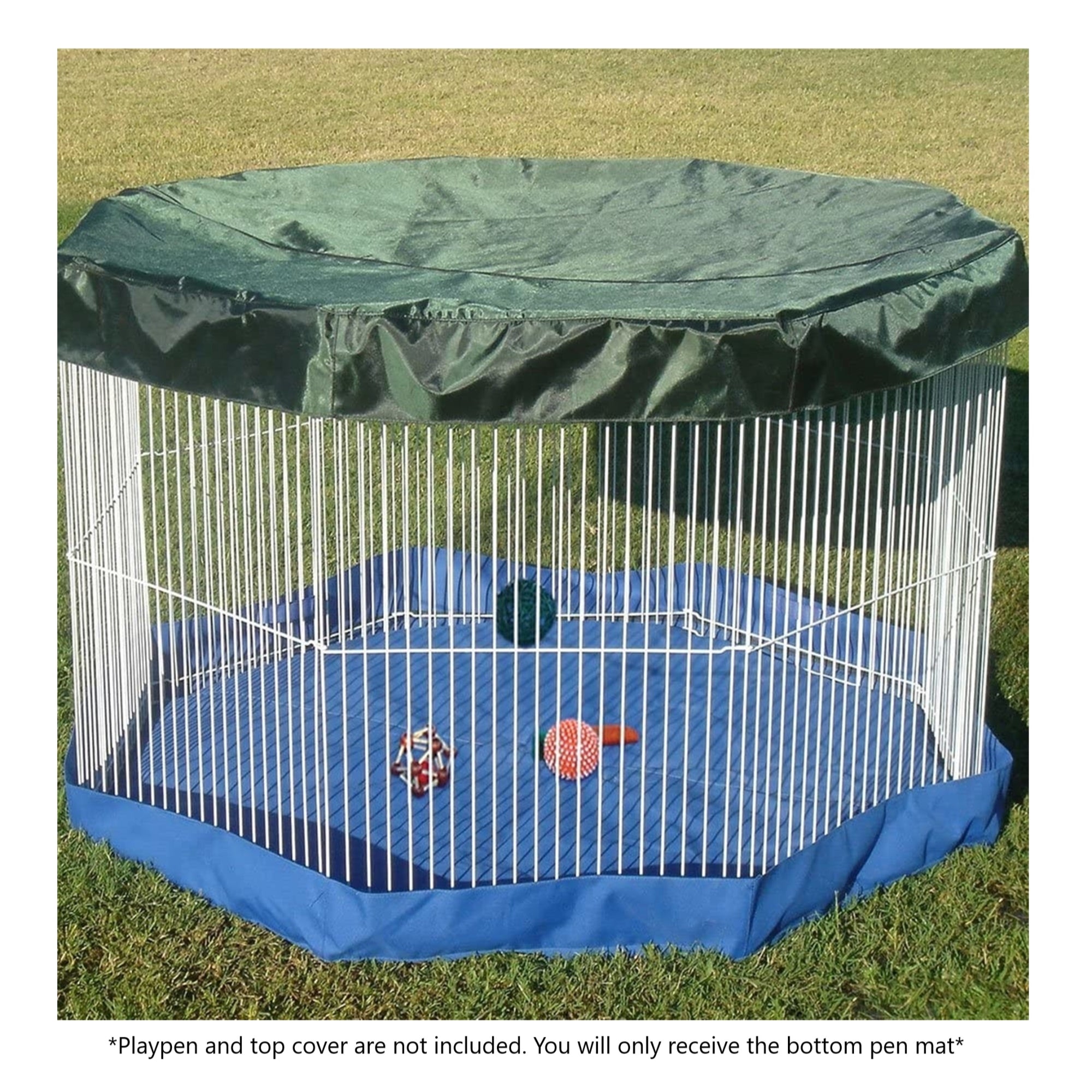 Ware Universal Playpen Cover, Assorted Colors - Blue or Green