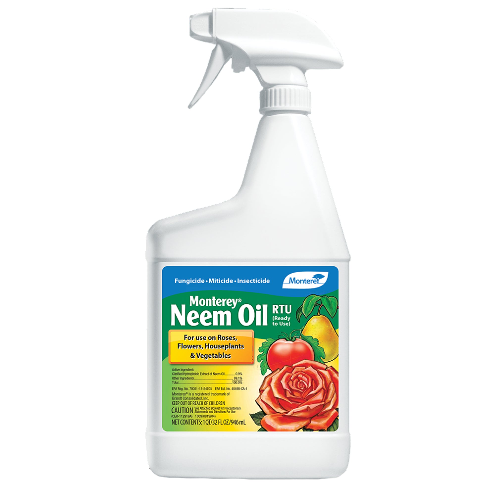 Monterey 70% Neem Oil Fungicide, Insecticide & Miticide