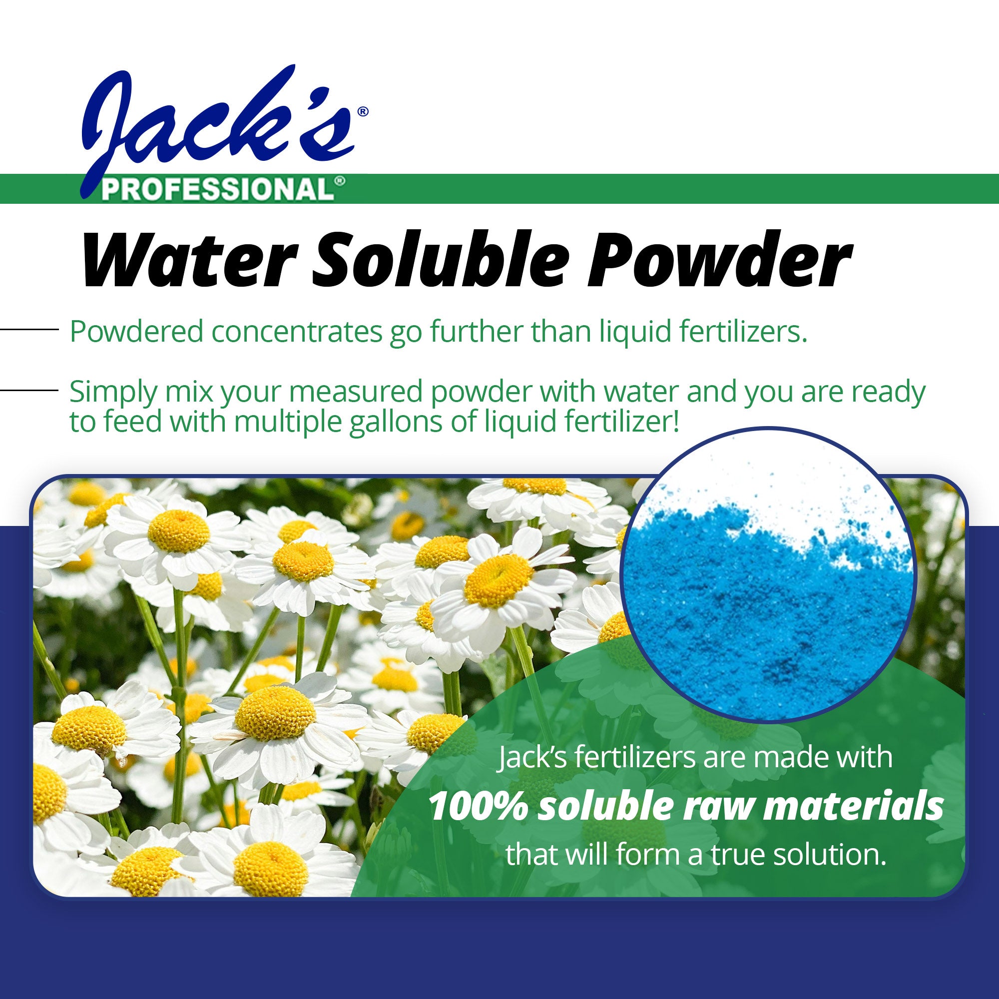 Jack's Professional 20-20-20 General Purpose Water-Soluble Fertilizer with Micronutrients for Heavy Feeding Plants in Continuous Liquid Feed Programs, 25lbs