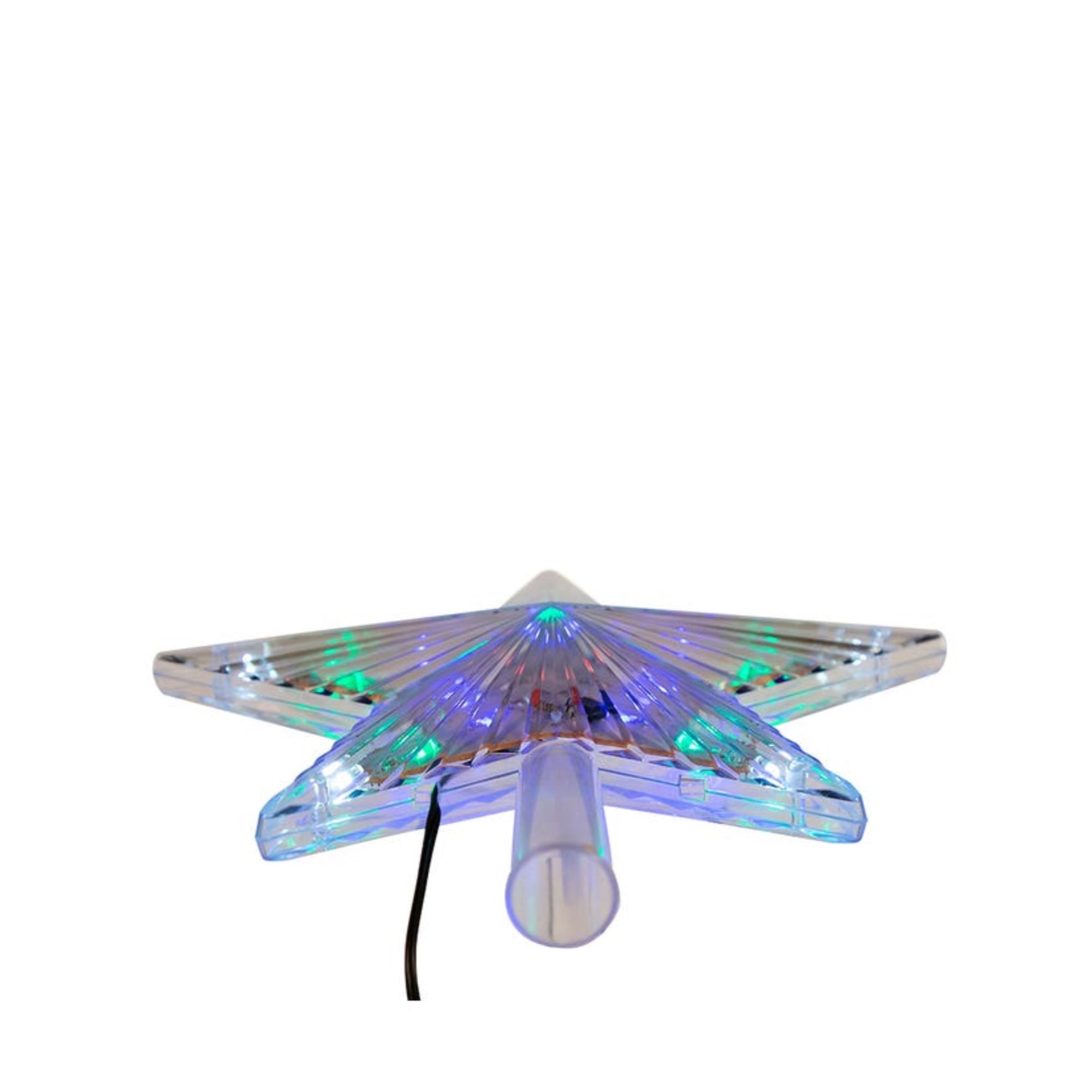 Kurt Adler UL 31 LED Light Color Changing Treetop Star, 8.5"