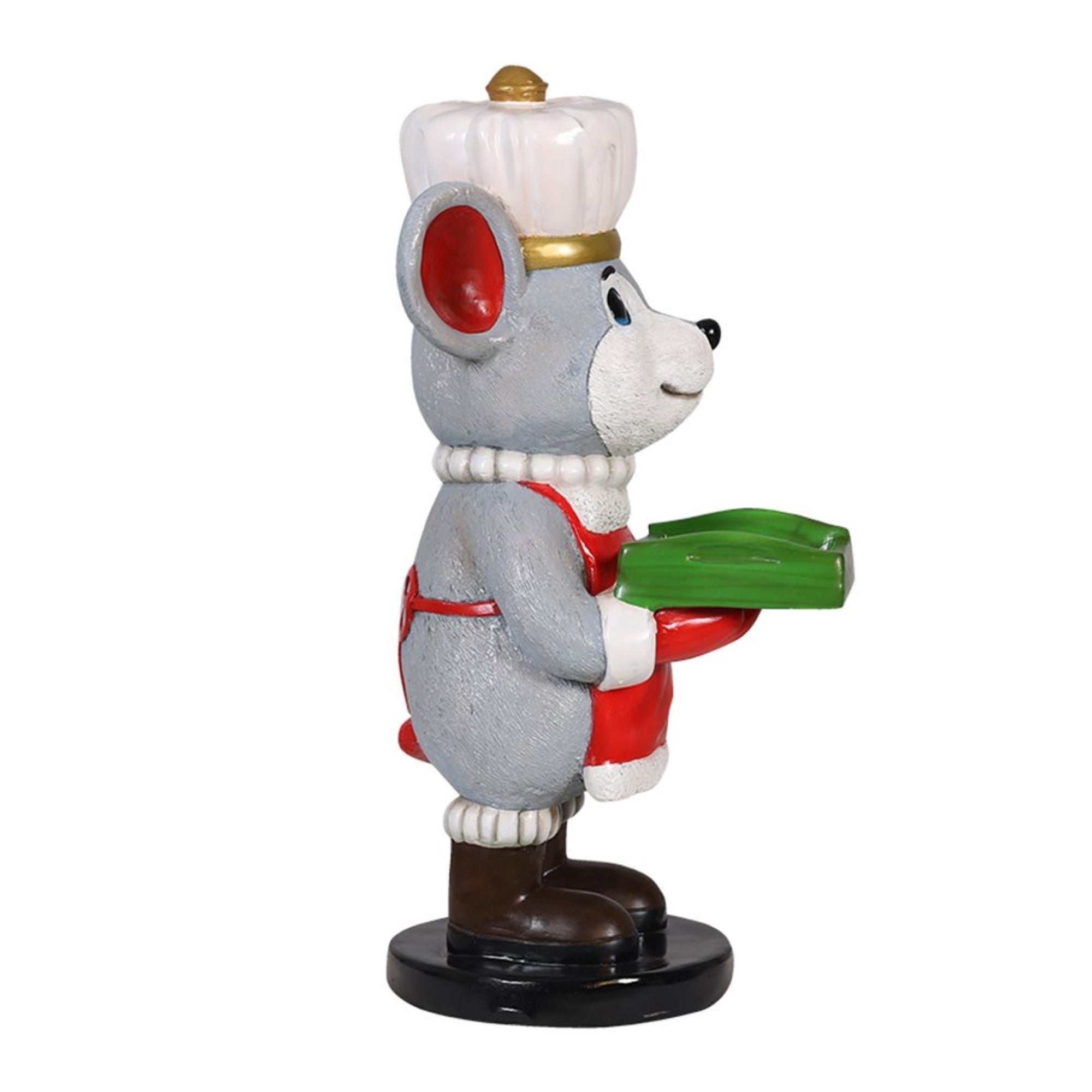 Garden Elements Fiberglass Christmas Table Piece, Chef Mouse, 33"