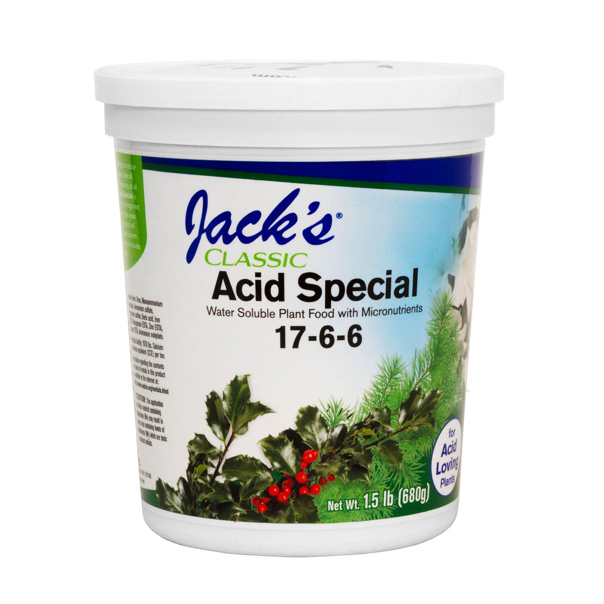 Jack's Classic Acid Special Water Soluble Plant Food with Micronutrients, 17-6-6