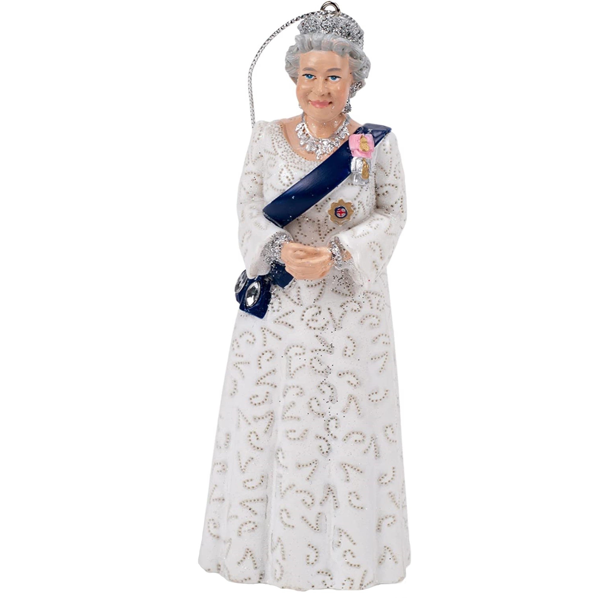 Kurt Adler Resin Ornament for Christmas Tree, Queen Elizabeth