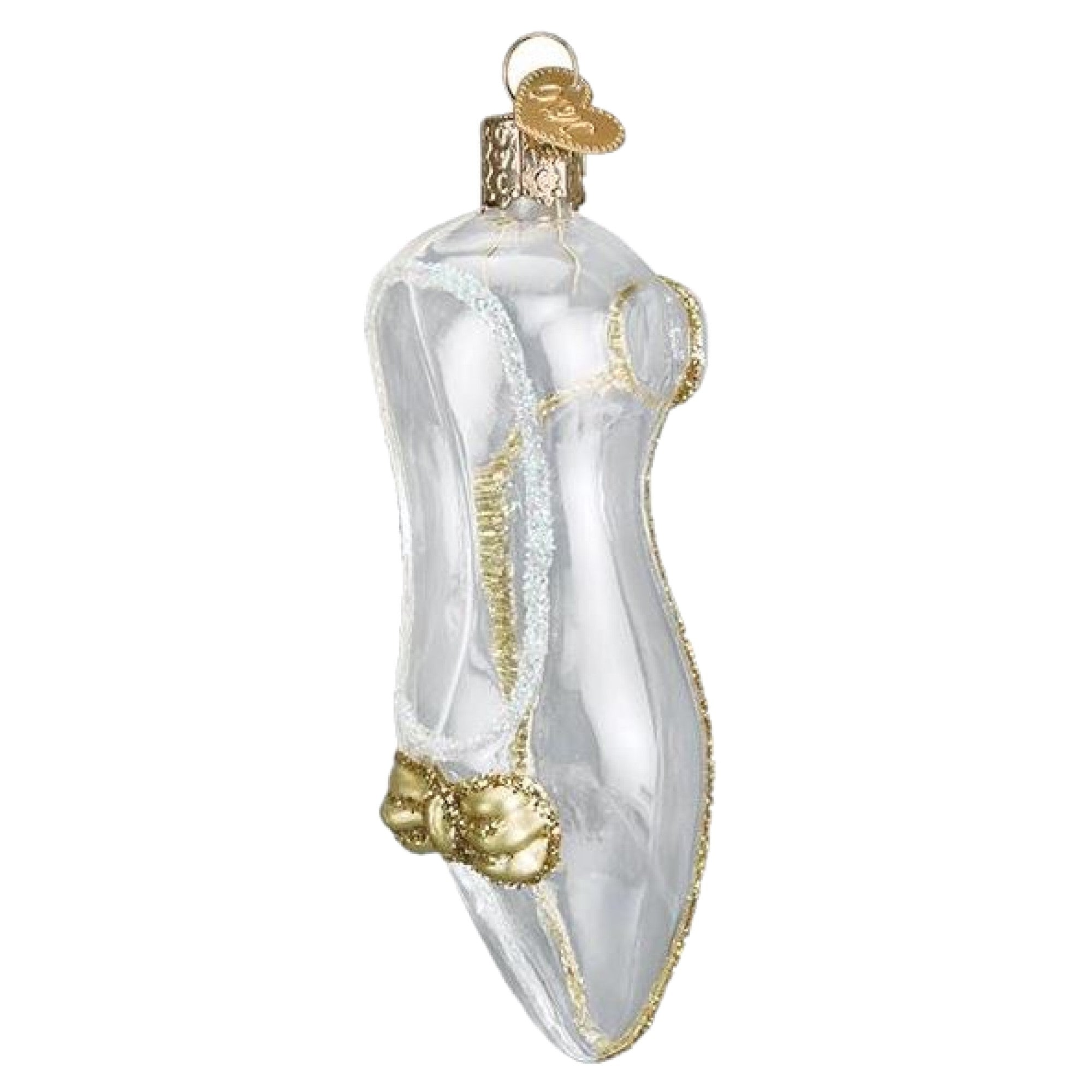Old World Christmas Glass Blown Cinderella Slipper Ornament