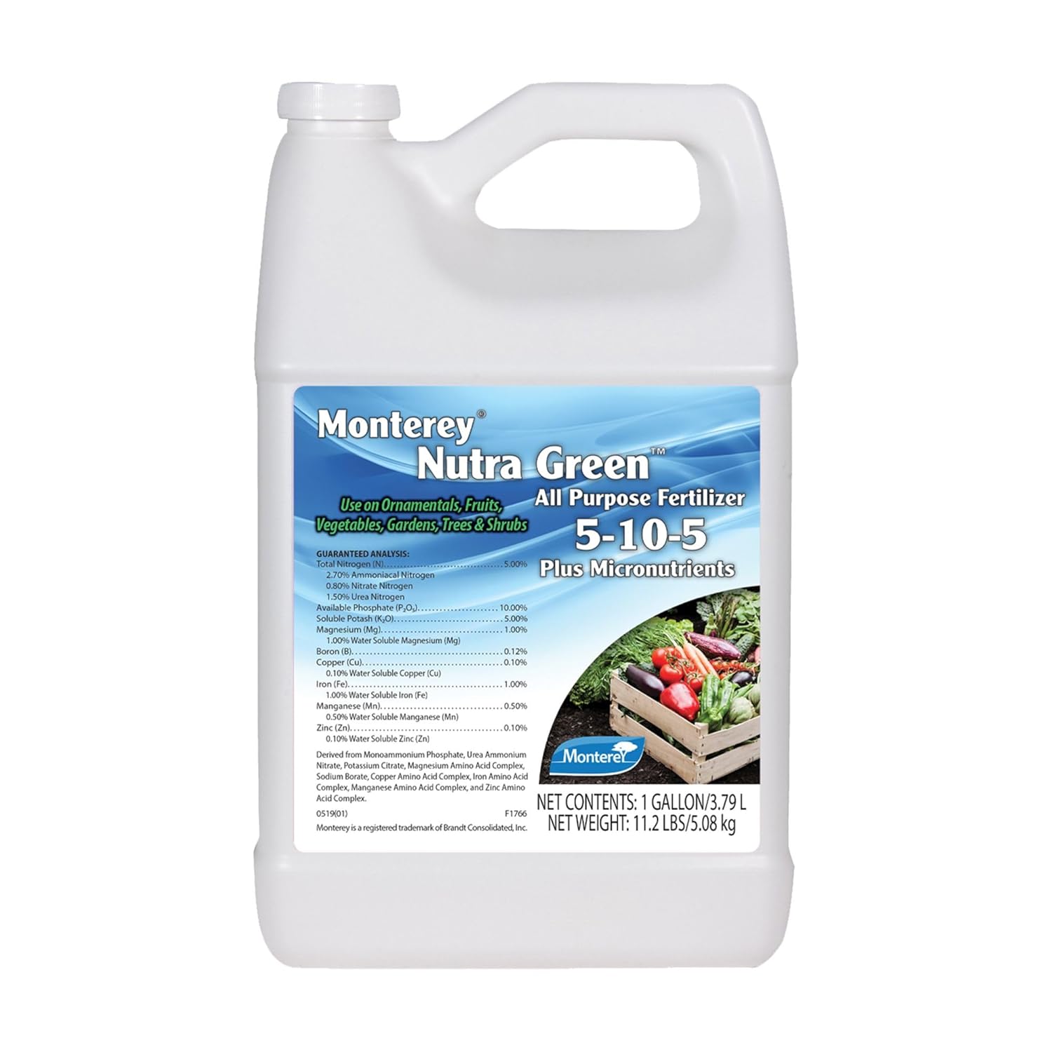 Monterey Concentrate Nutra Green All Purpose Plant Fertilizer 5-10-5 + Micronutrients