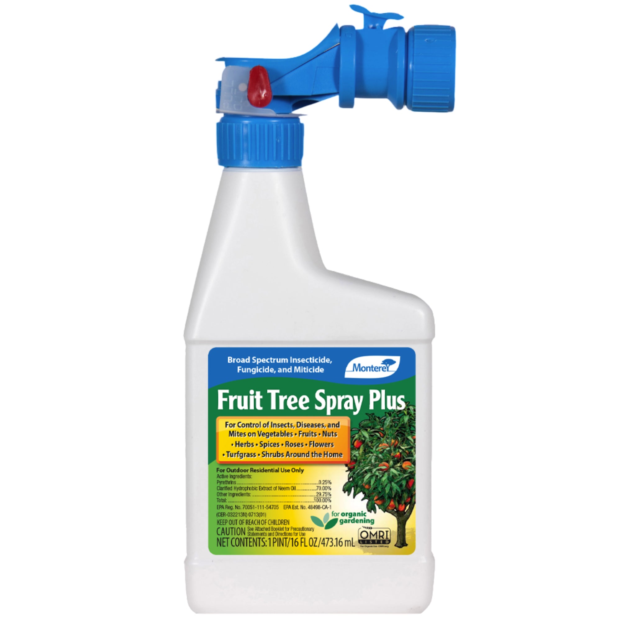 Monterey Fruit Tree Spray Plus, Broad-Spectrum Insecticide, Fungicide and Miticide