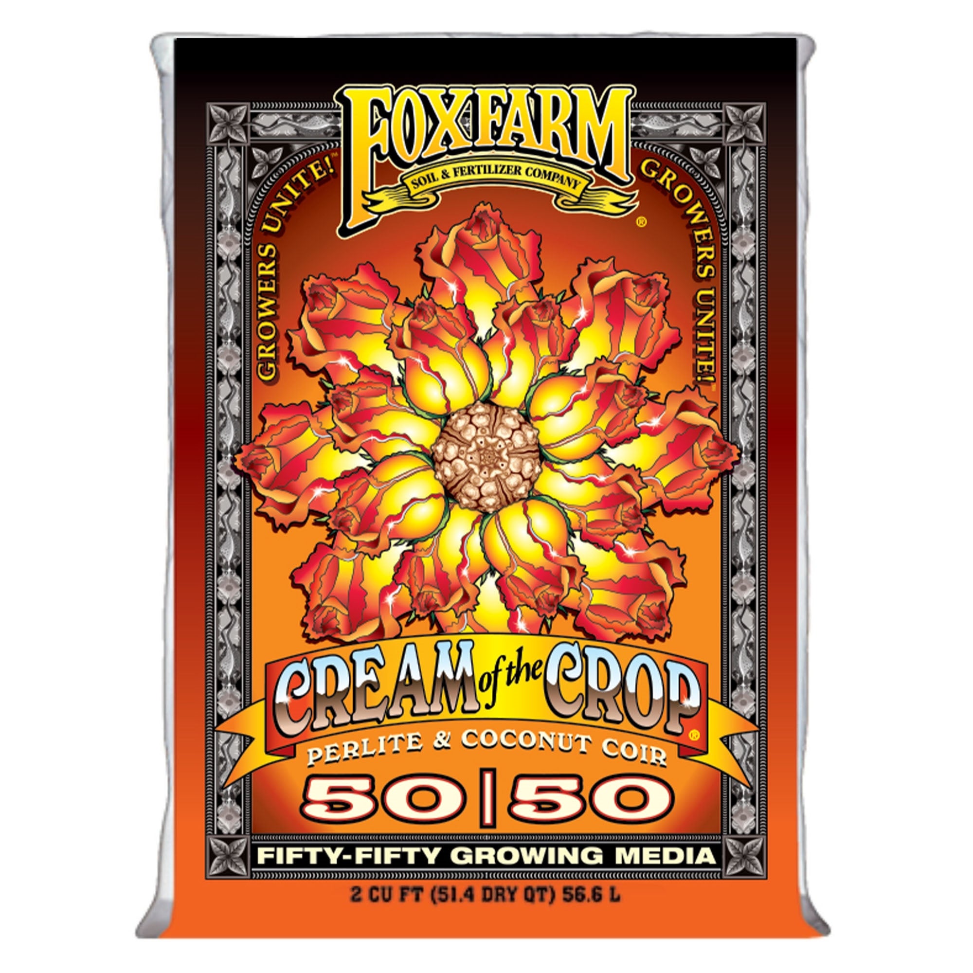 FoxFarm Cream of the Crop 50/50 Growing Media with Perlite and Coco Coir, 2cu ft