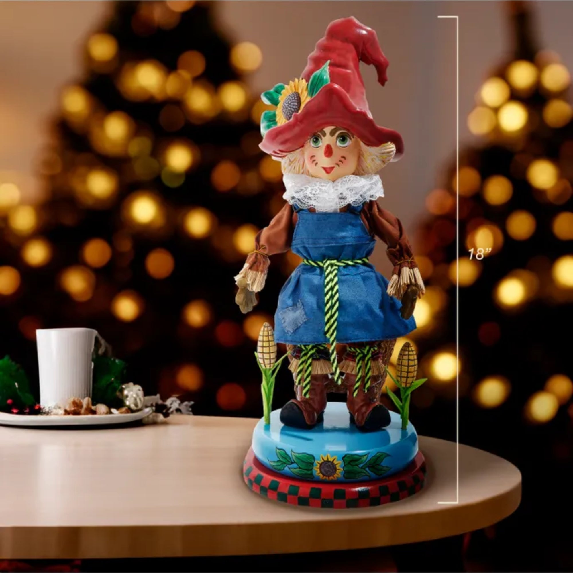 Kurt Adler Hollywood Nutcrackers Collection, Wizard of Oz Scarecrow, 18"