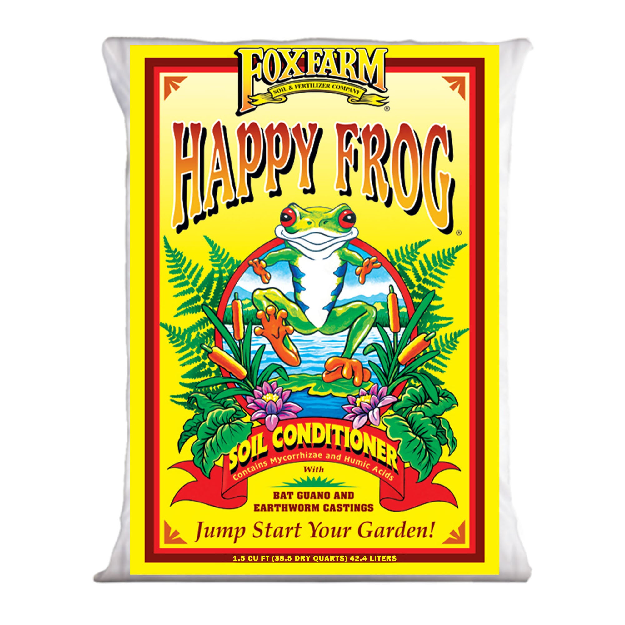 FoxFarm Happy Frog Soil Conditioner with Bat Guano and Mycorrhizae, 1.5 cu ft