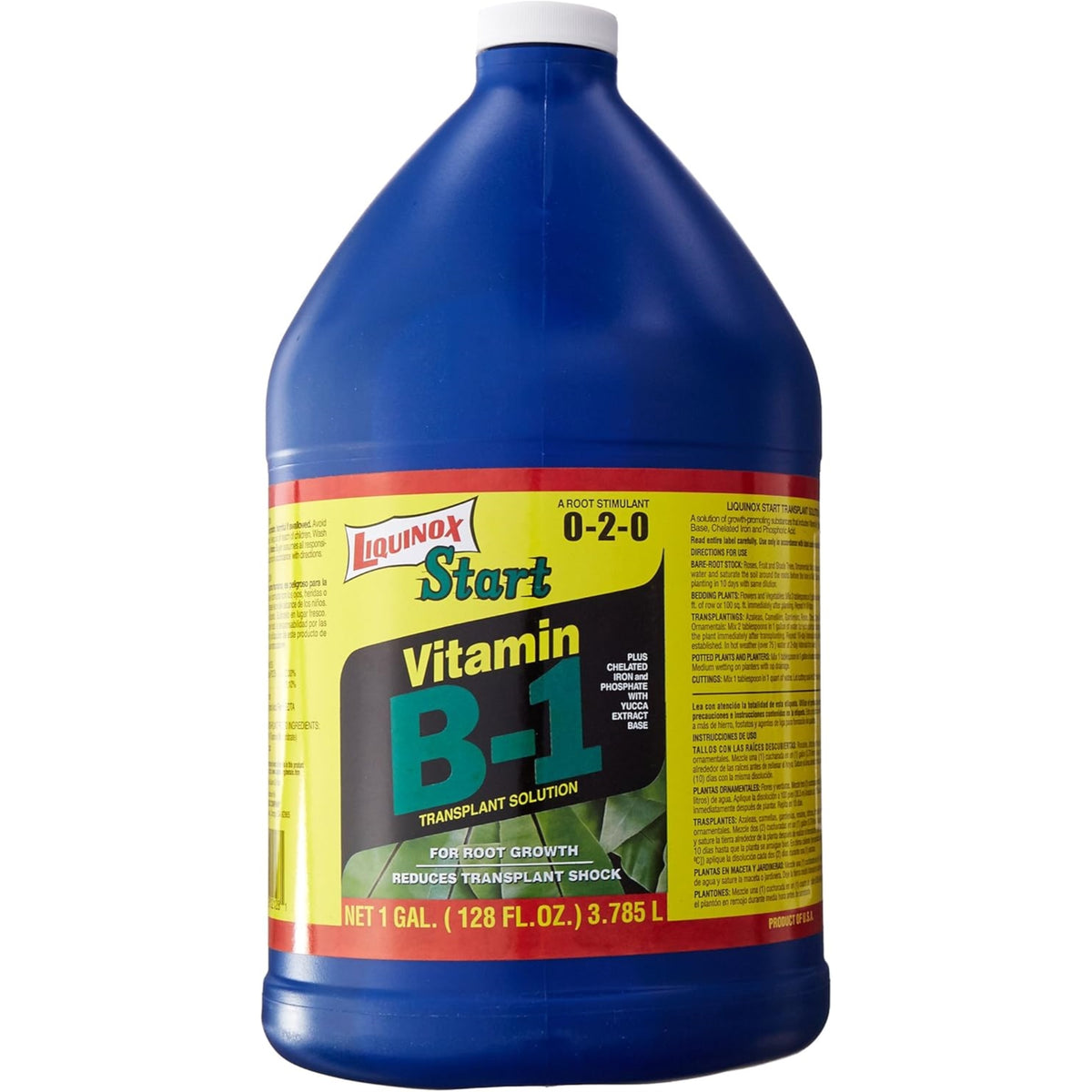 Liquinox Start 0-2-0 Vitamin B-1 Transplant Solution and Root Stimulant