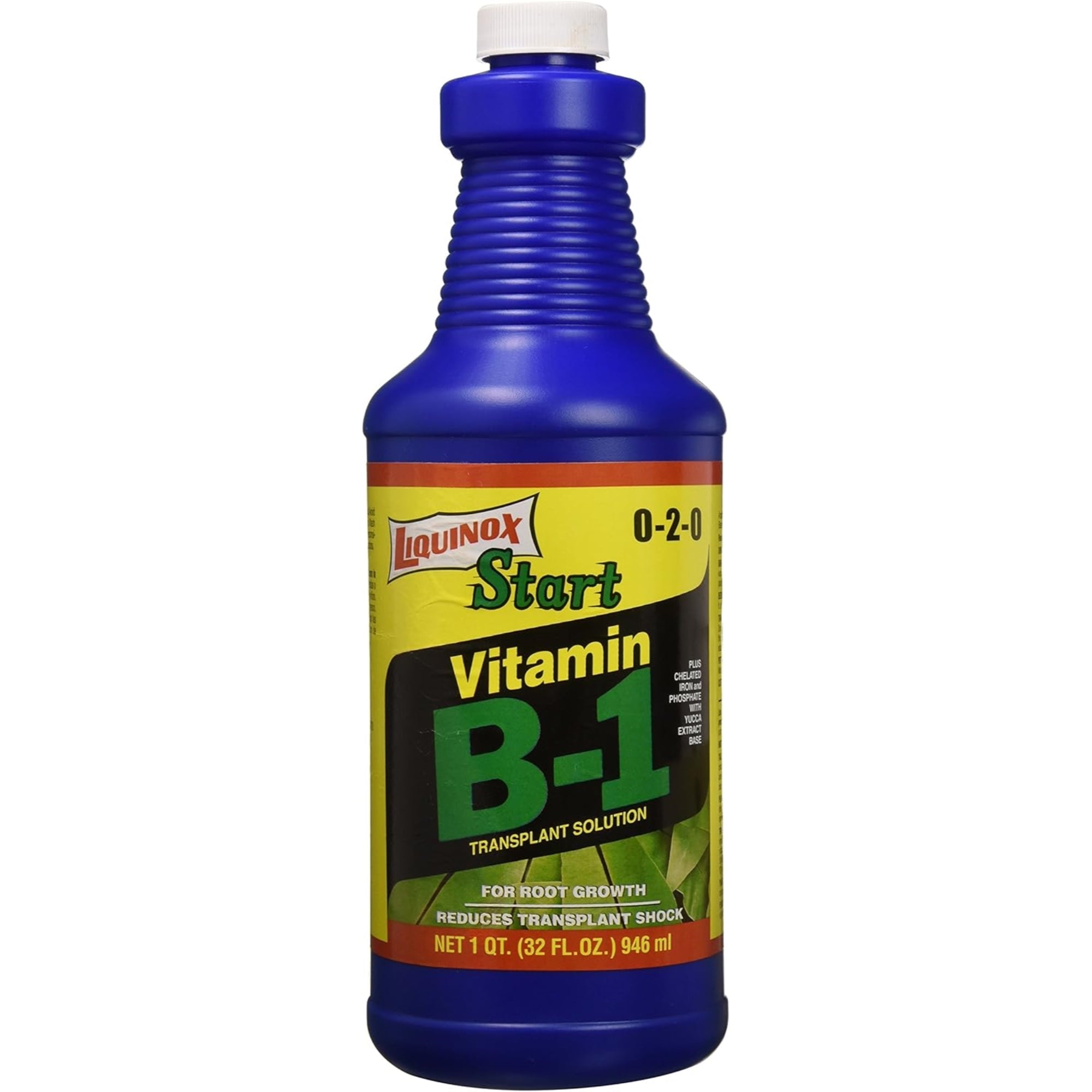 Liquinox Start 0-2-0 Vitamin B-1 Transplant Solution and Root Stimulant, 1 Quart