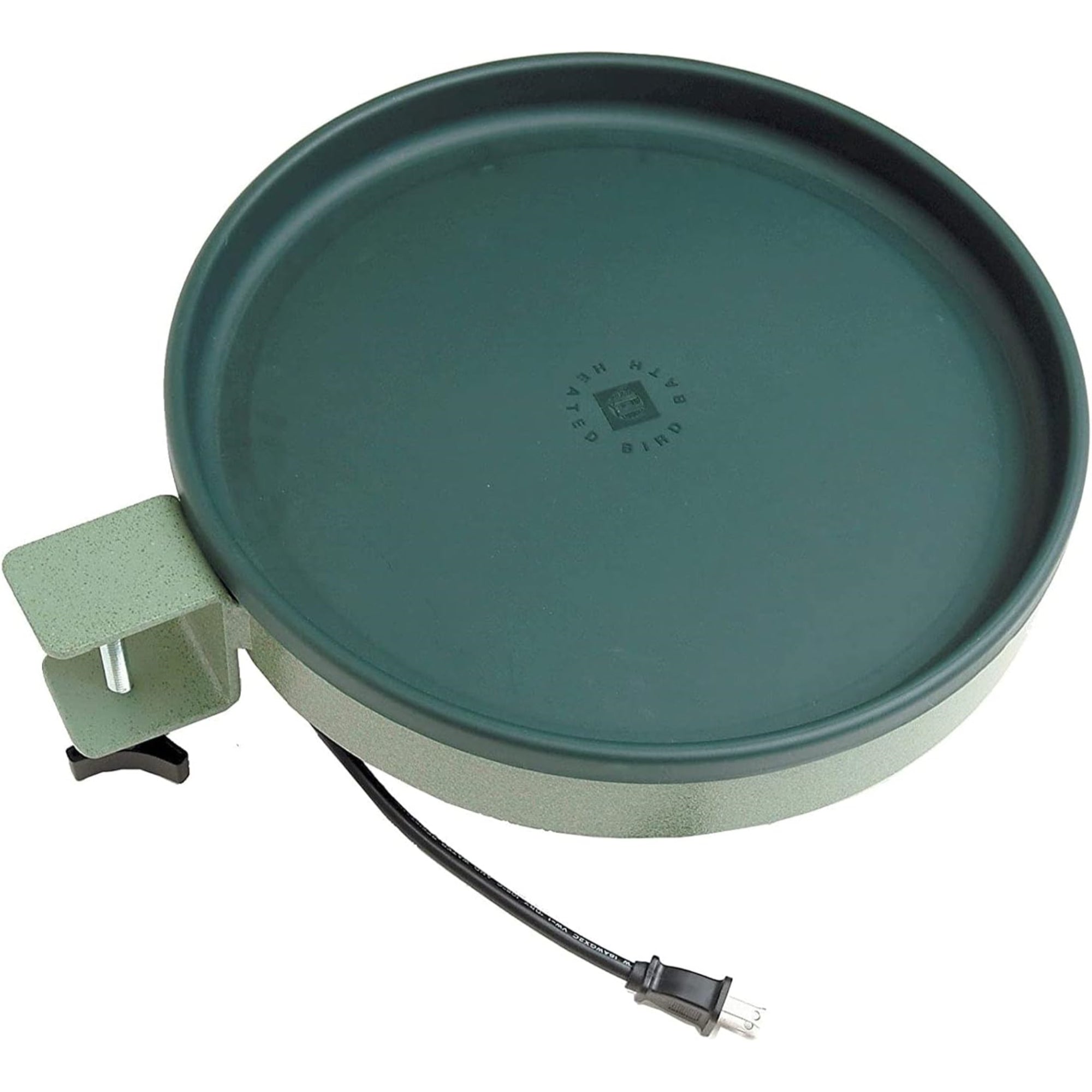 Farm Innovators All Seasons 3 in 1 Outdoor Heated Birdbath with 3 Mounting Options, 75 Watts, Green, 13.5in