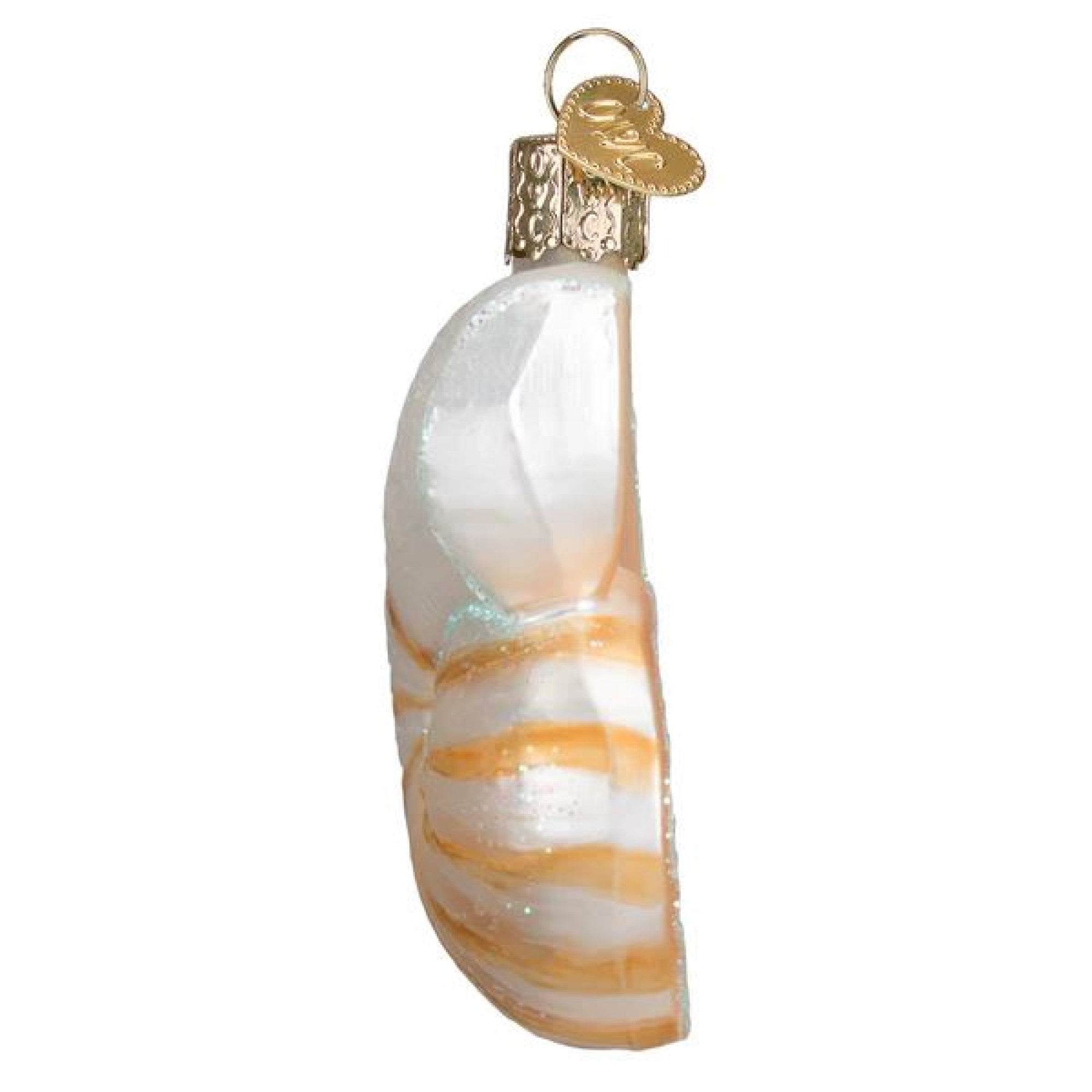 Old World Christmas Glass Blown Nautilus Shell Ornament
