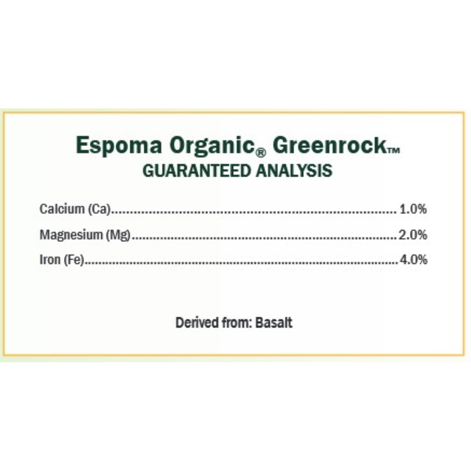 Espoma Organic Greenrock Natural Mineral Supplement, Promotes Deep Greening & Growth, 7lb
