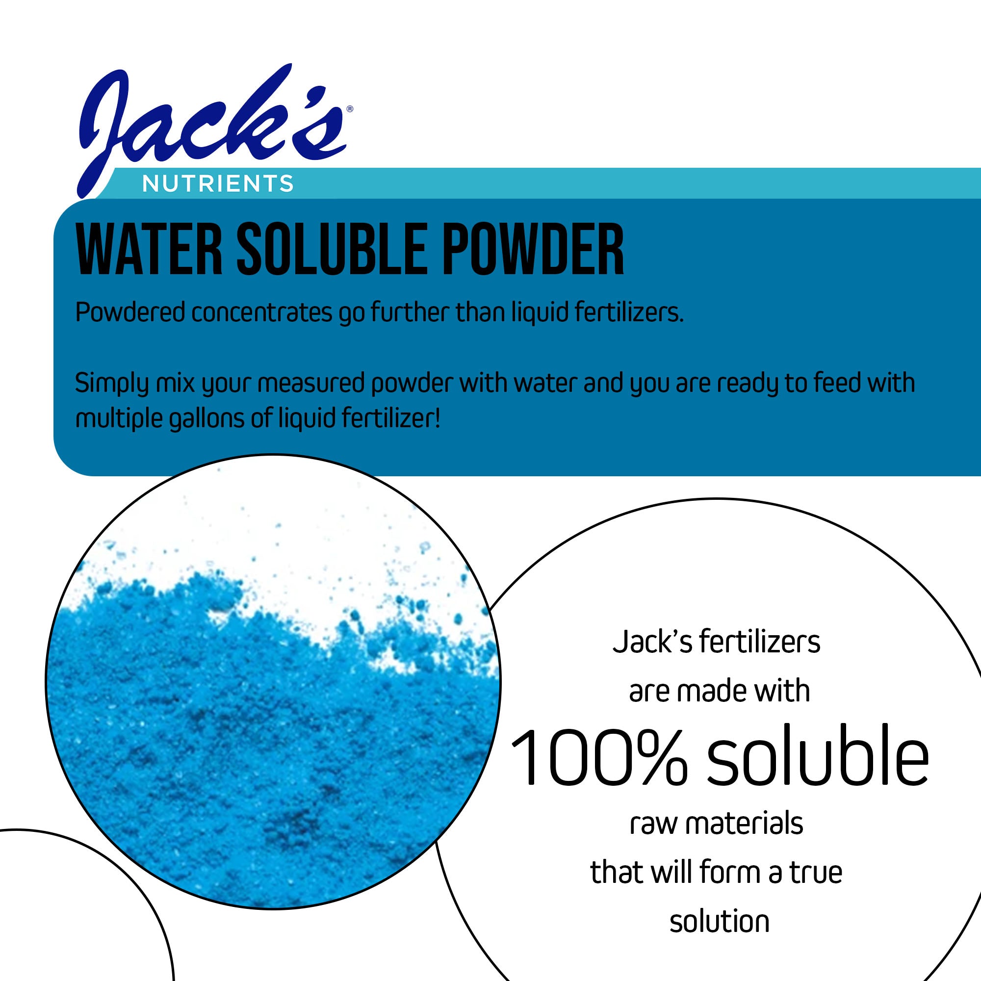 Jack's Nutrients 12-4-16 Reverse Osmosis Water-Soluble Fertilizer, 2.2lbs